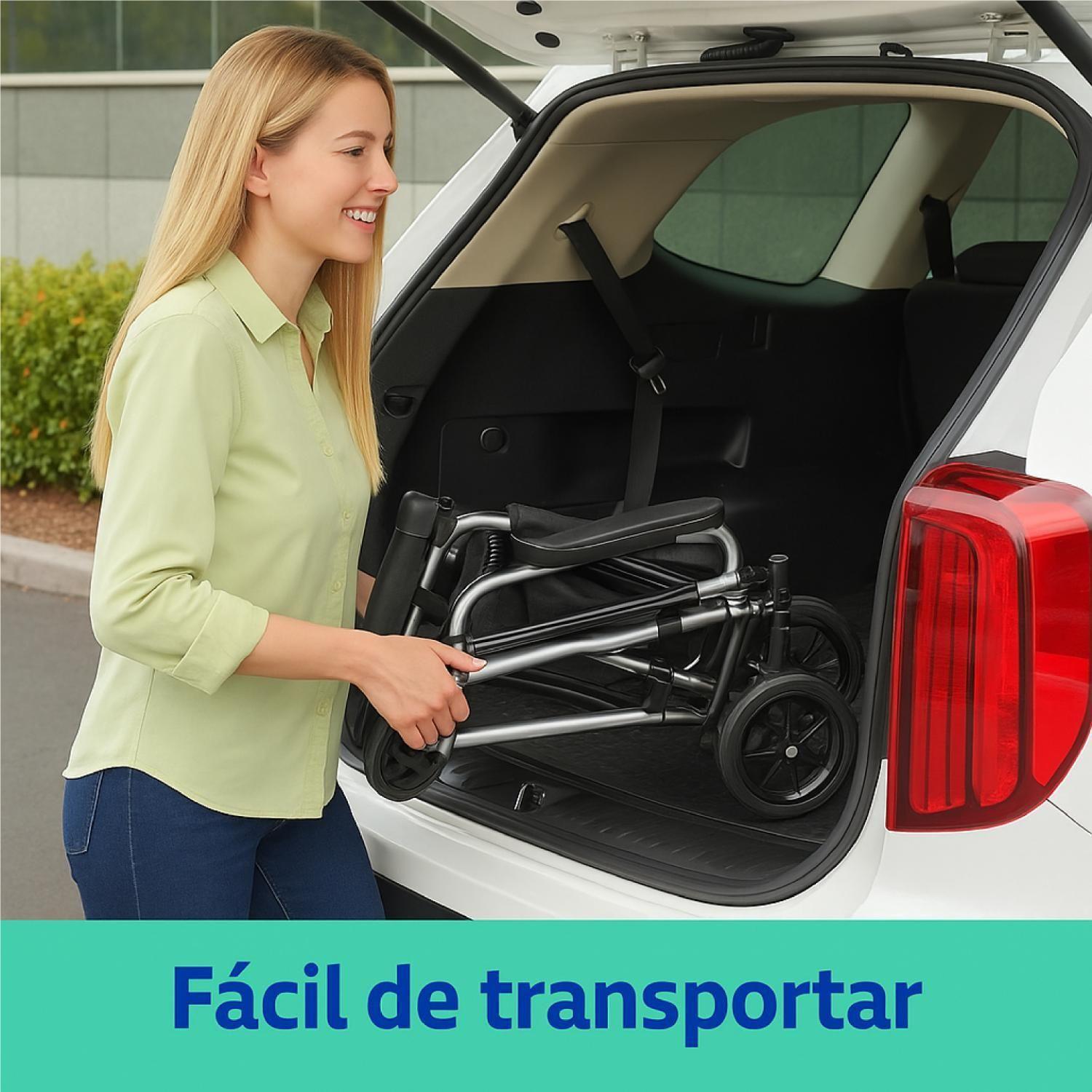 Silla De Ruedas Traslado Geriátrica Plegable Start-6