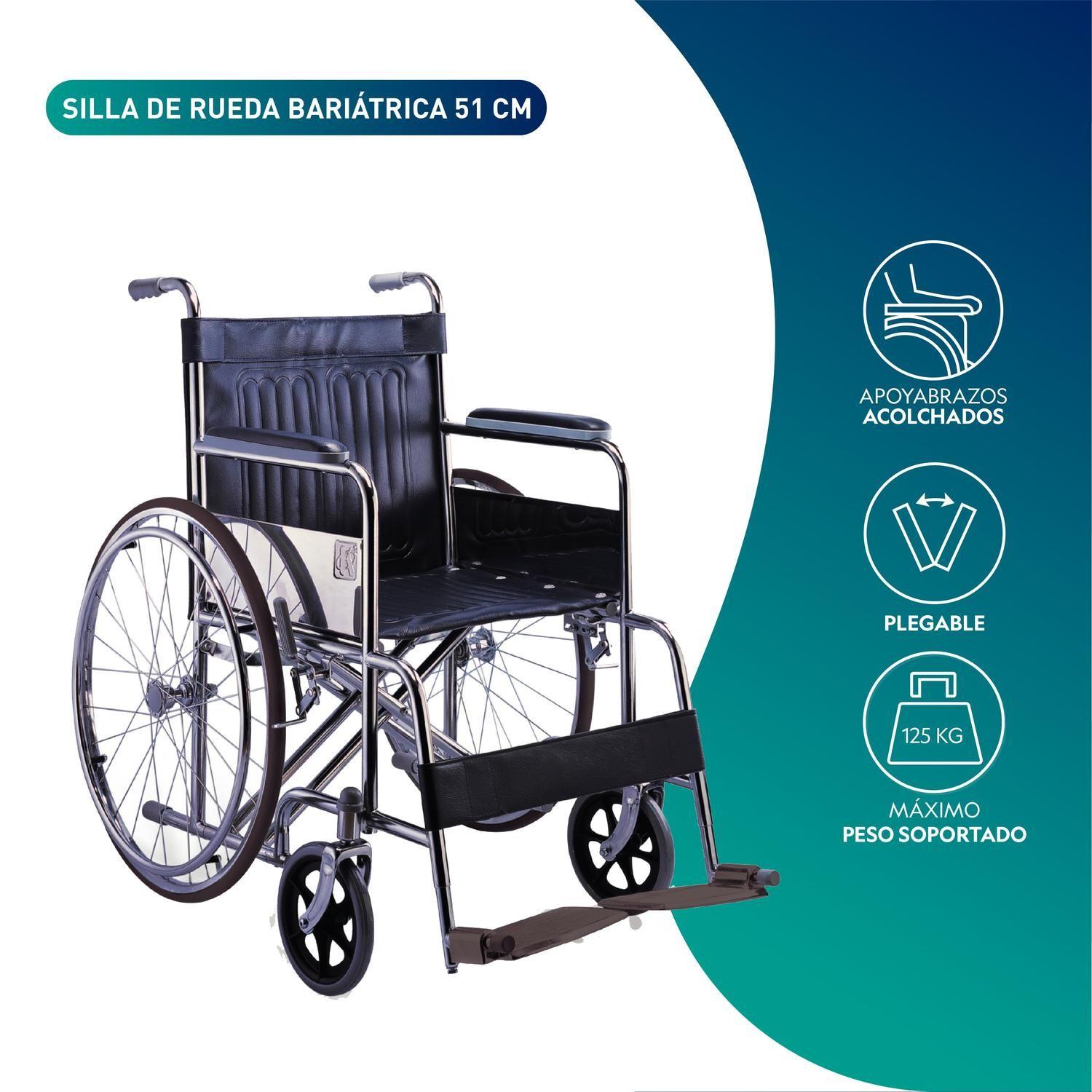 Silla De Ruedas Sobrepeso Bariatrica Strong 51cm-2