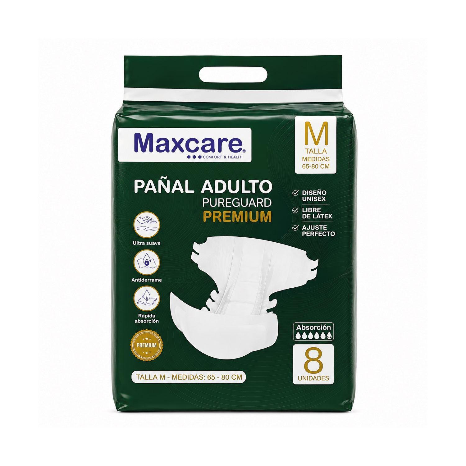 Pañal Adulto Pureguard Premium Talla M - 8 unidades-0
