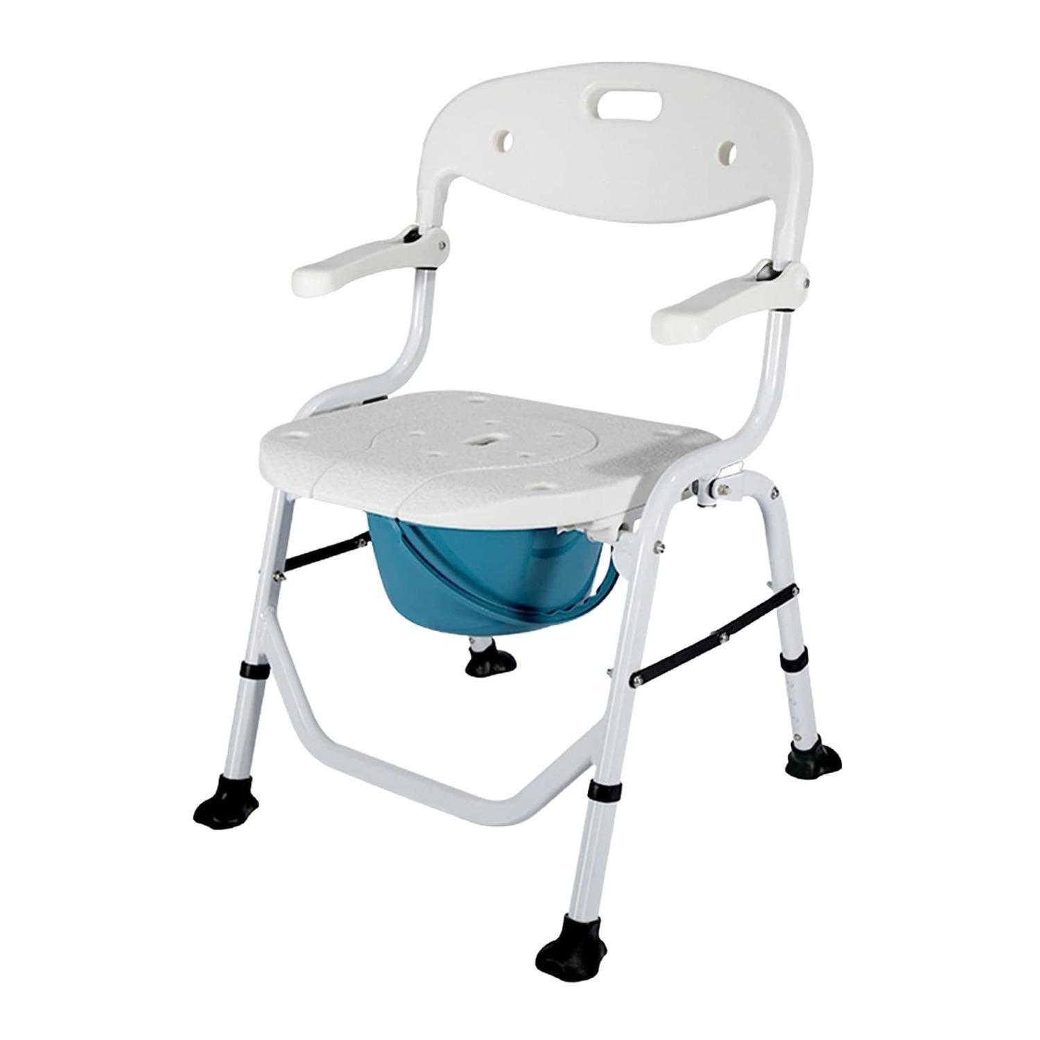 Silla De Ducha Baño Plegable 3 en 1 Aluminio-7