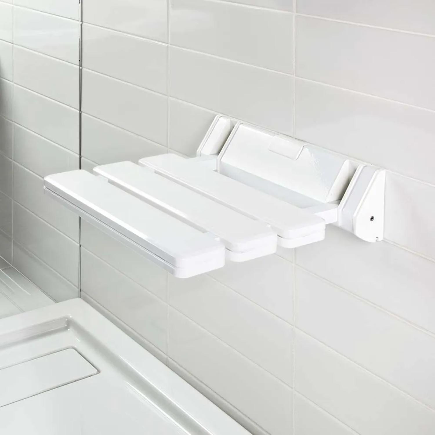 Silla De Baño Ducha Empotrada Plegable-4