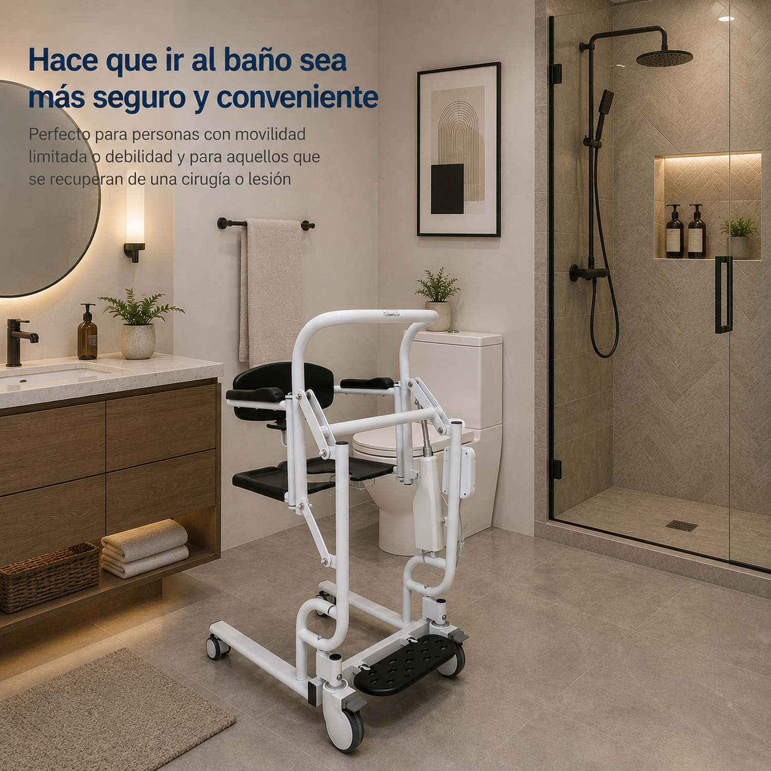 Silla de Transferencia para Baño Eléctrica-3