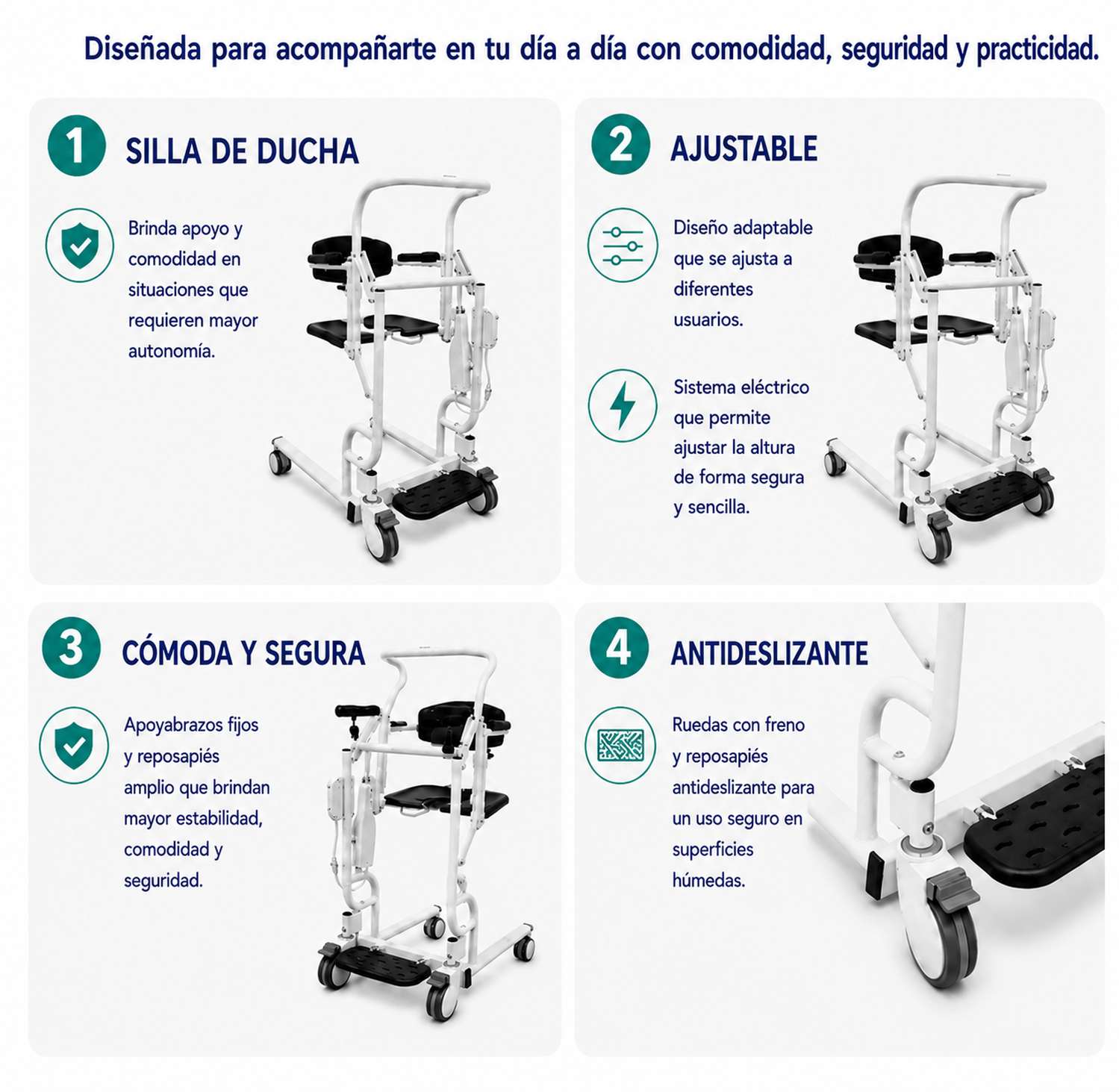Silla de Transferencia para Baño Eléctrica-2