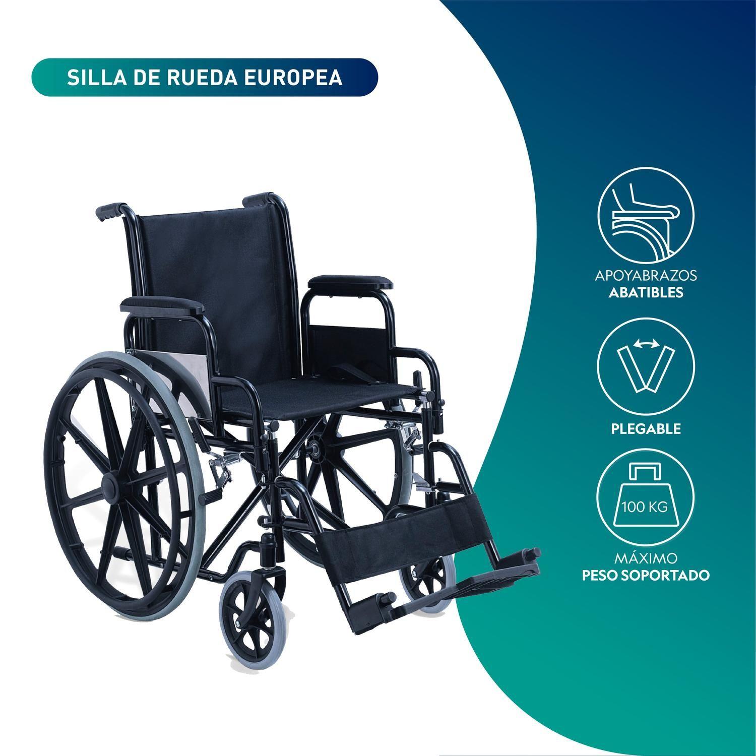 Silla De Ruedas Estándar Plus Desmontable Abatible-2