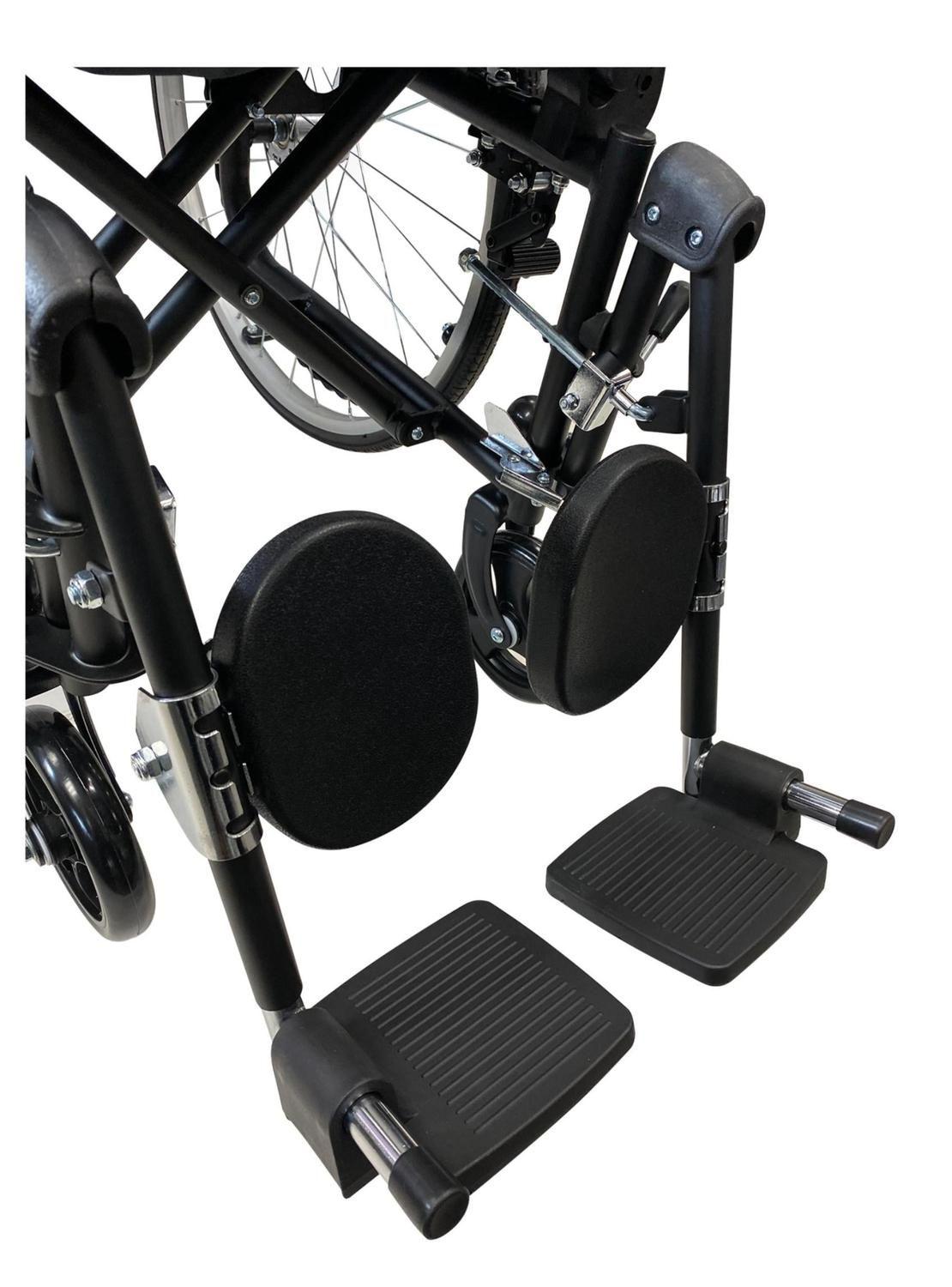 Silla De Ruedas Pediátrica Niños Negra Ultra Liviana-4