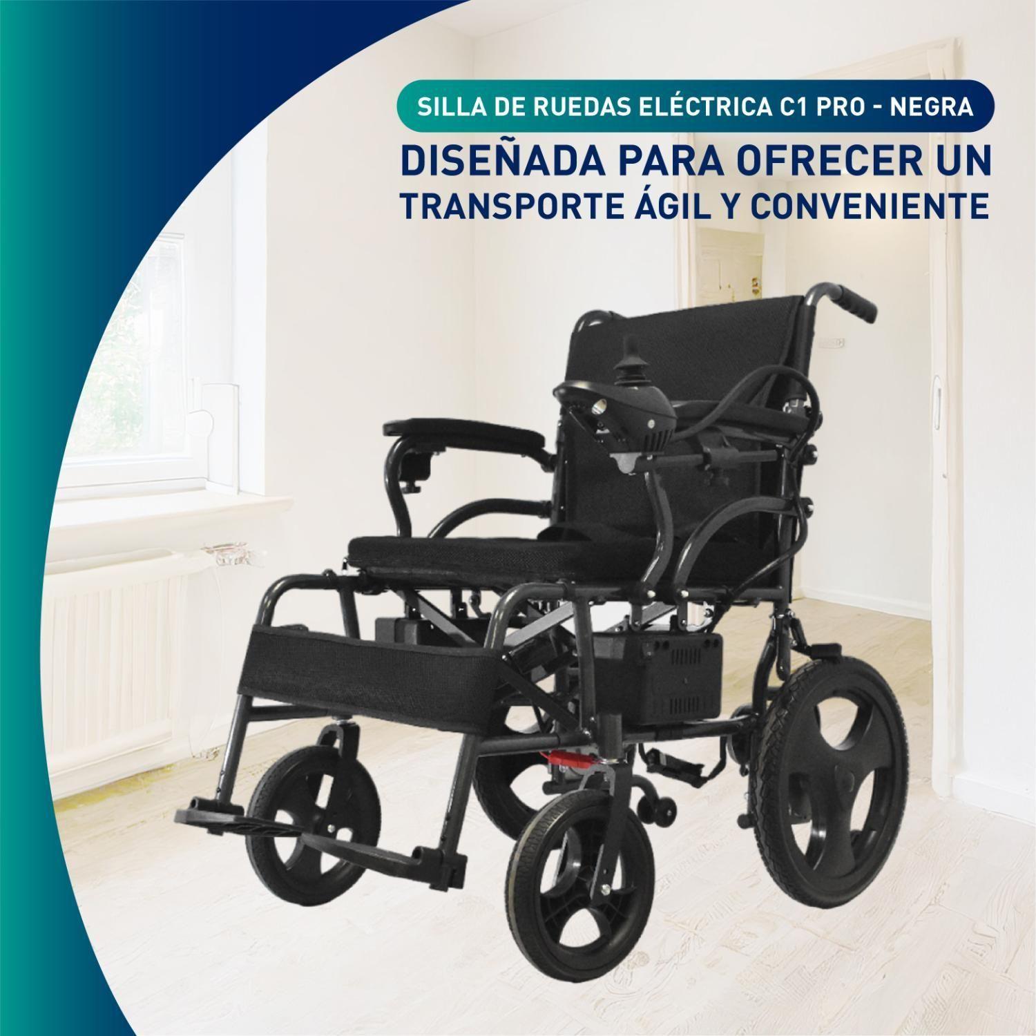 Silla De Ruedas Eléctrica C1 Pro - Negra-3