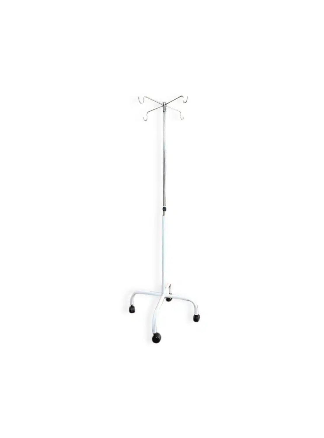 Barra Pedestal Porta Suero Portatil Esmaltado Con Ruedas-0