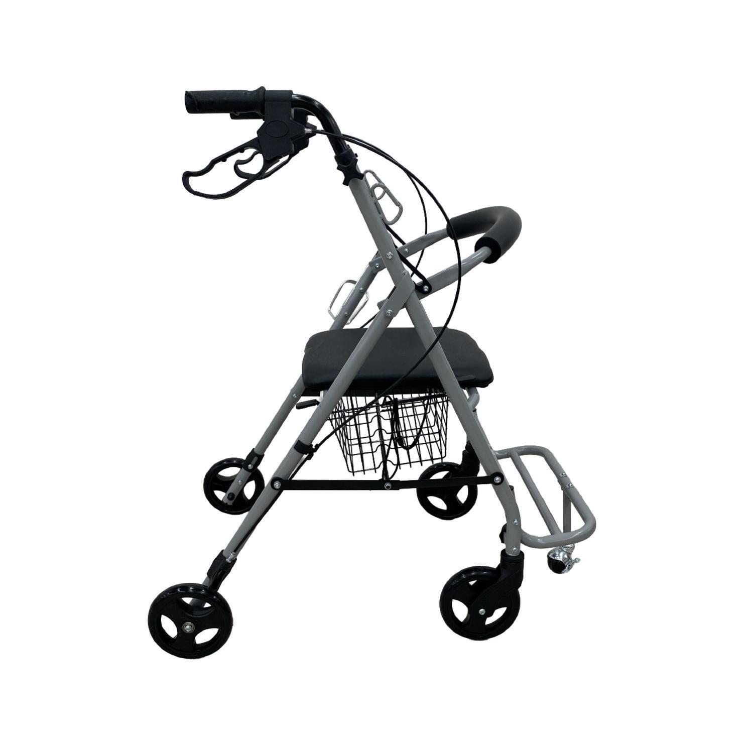 Andador Burrito Ortopédico Asiento y Rueda Delantera Gris-6