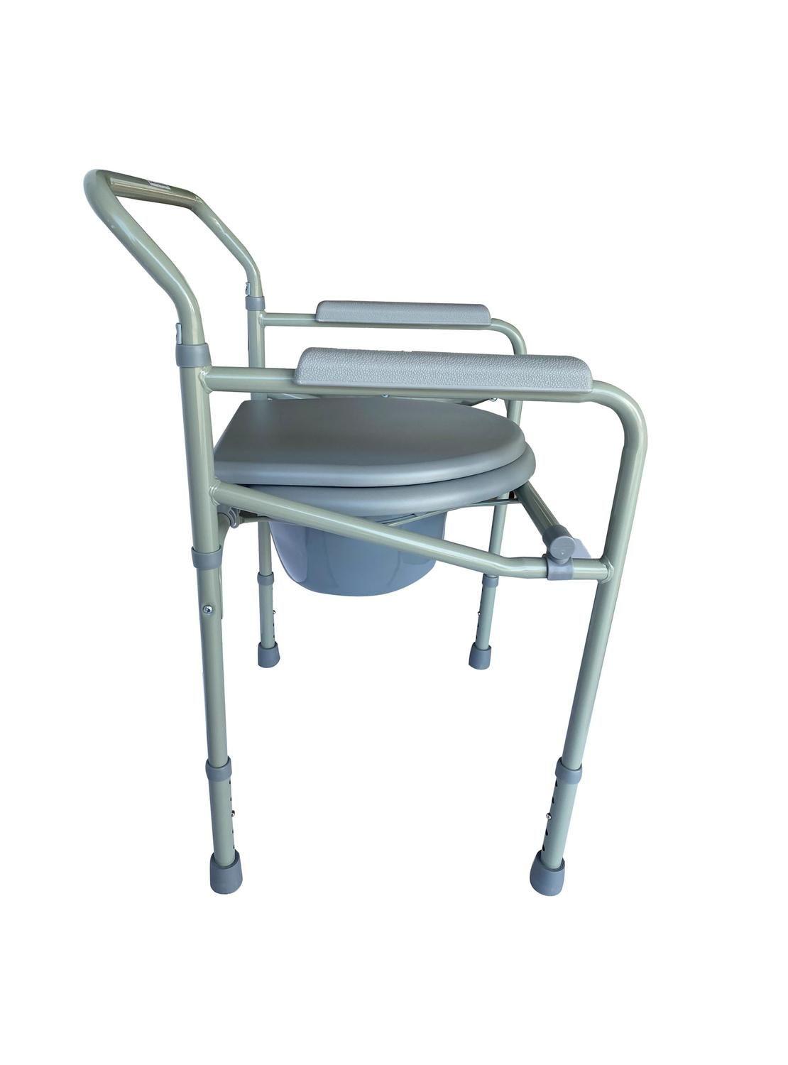 Baño Wc Portátil Plegable Esmaltado Gris-2
