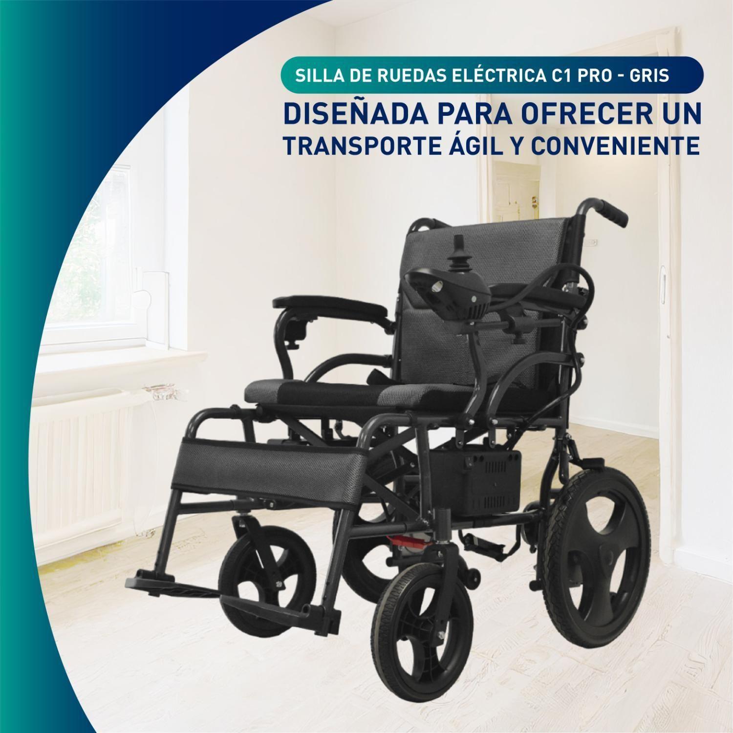 Silla De Ruedas Eléctrica C1 Pro - Grafito-3