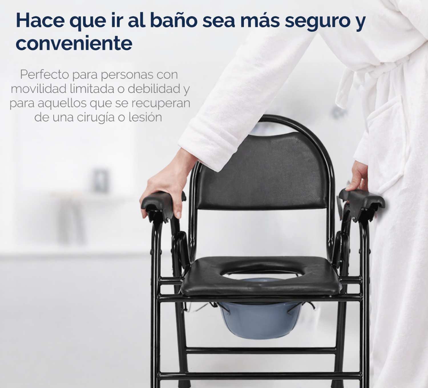 Silla De Baño WC Plegable Portátil Pro-3