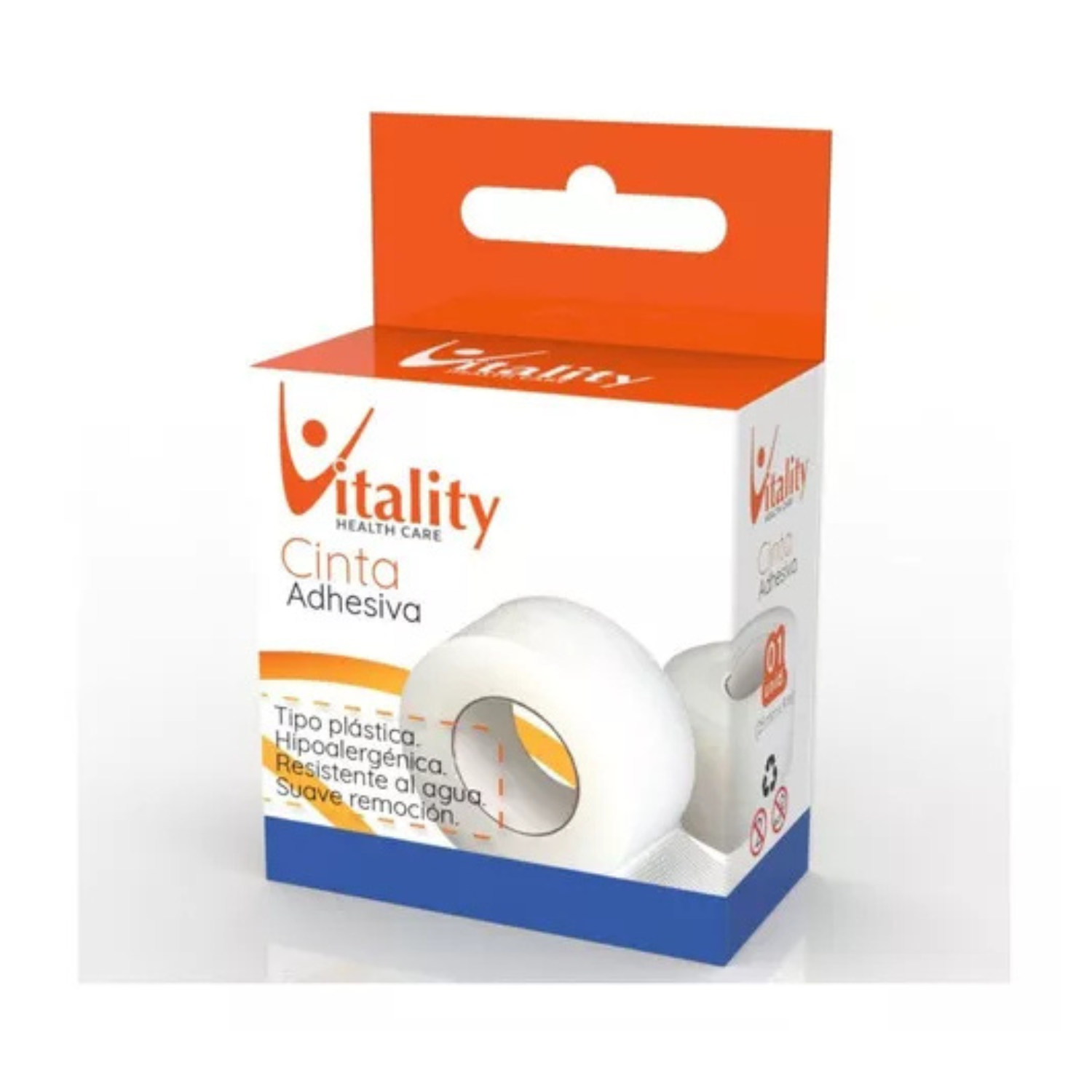 Cinta Adhesiva Transparente Vitality Tipo Plastica Sin Dispensador-0