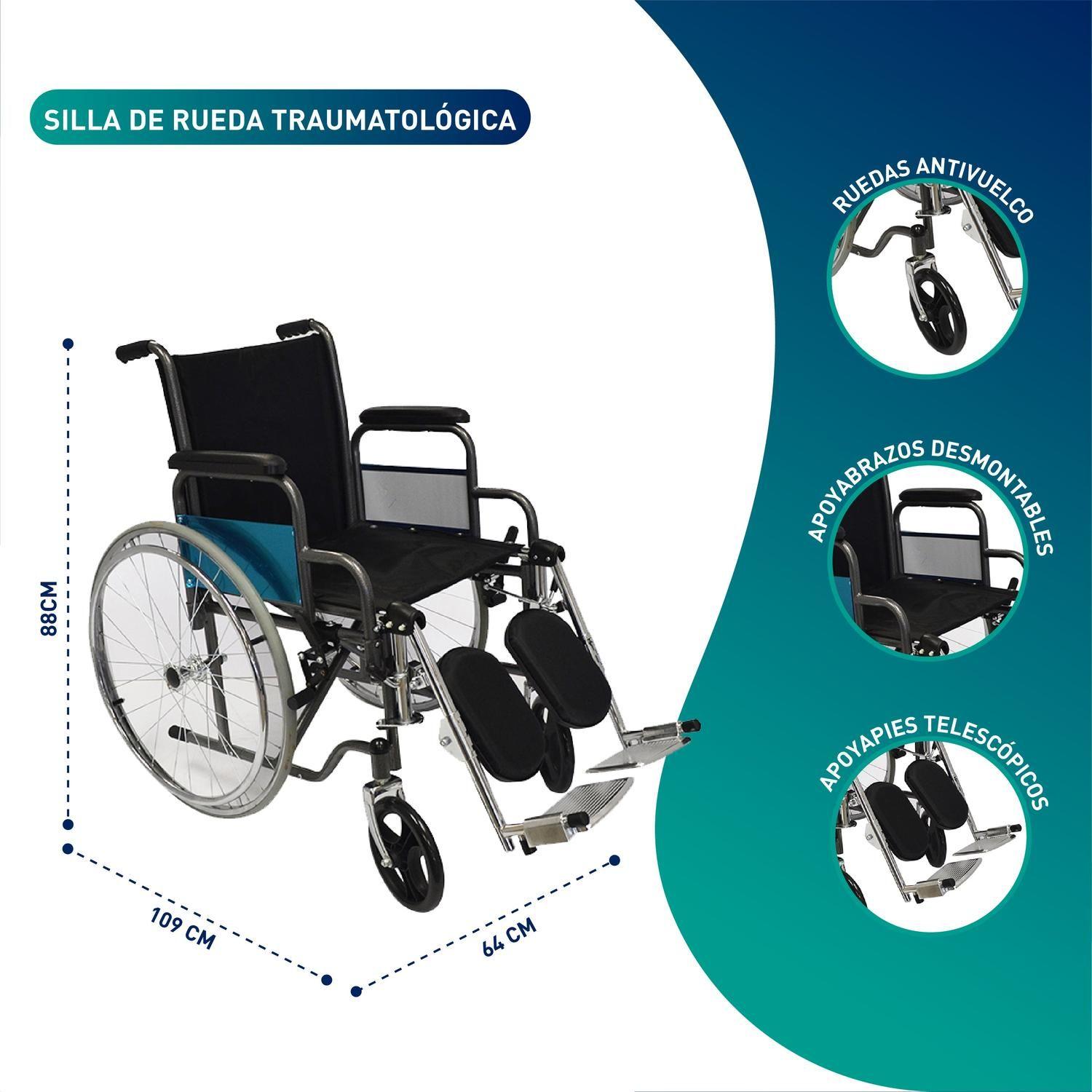 Silla de Ruedas Traumatológica Plus-1