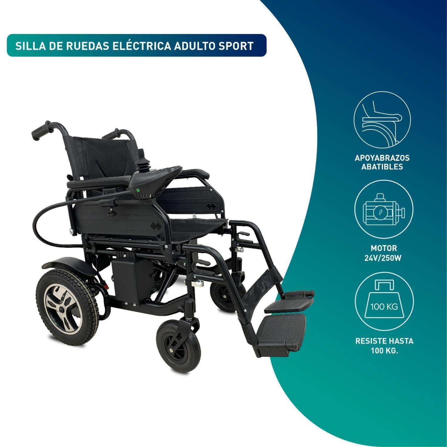 Silla De Ruedas Eléctrica B1 Premium Azul-3