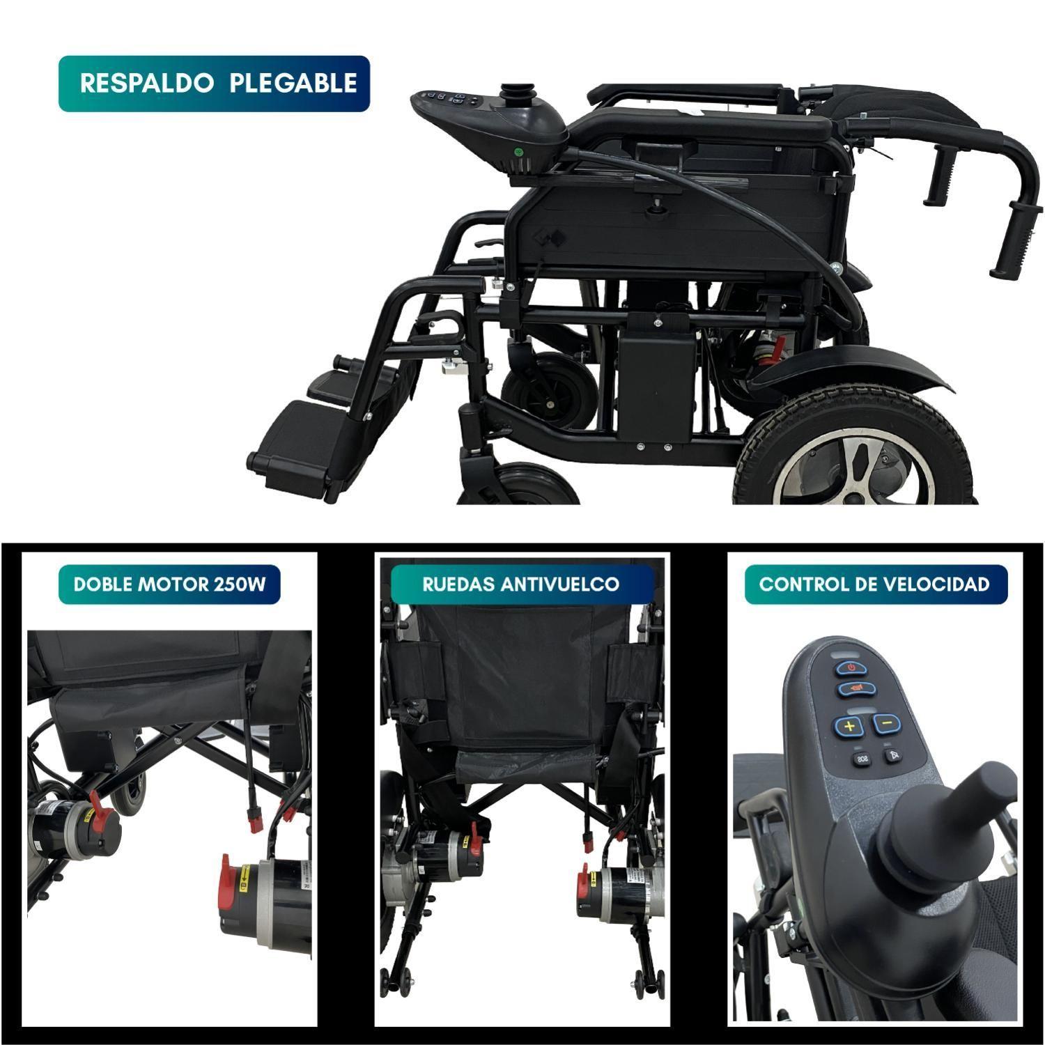 Silla De Ruedas Eléctrica B1 Premium Azul-9
