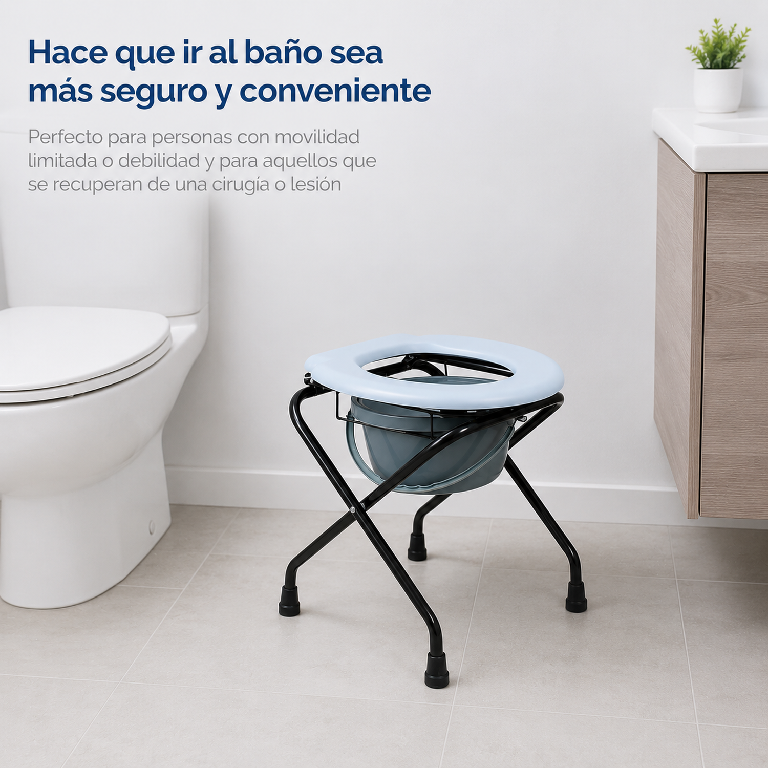 Piso Asiento baño WC Plegable-3