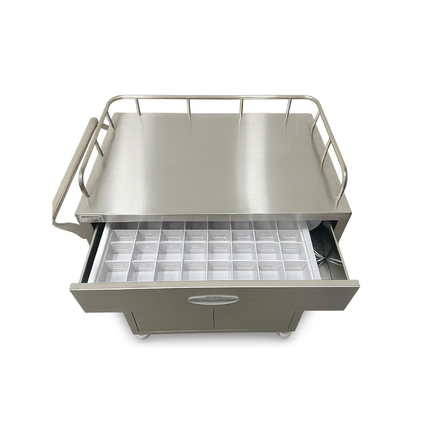 Carro Clínico Almacenamiento 4 Compartimientos-5