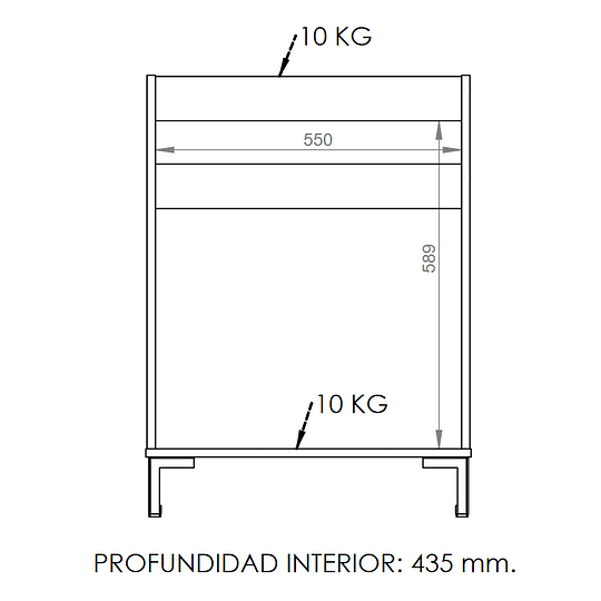 Lavamanos 62 x 46 Beige-5