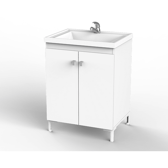 Combo Lavamanos + Mueble de pie 62 x 46 Blanco-3