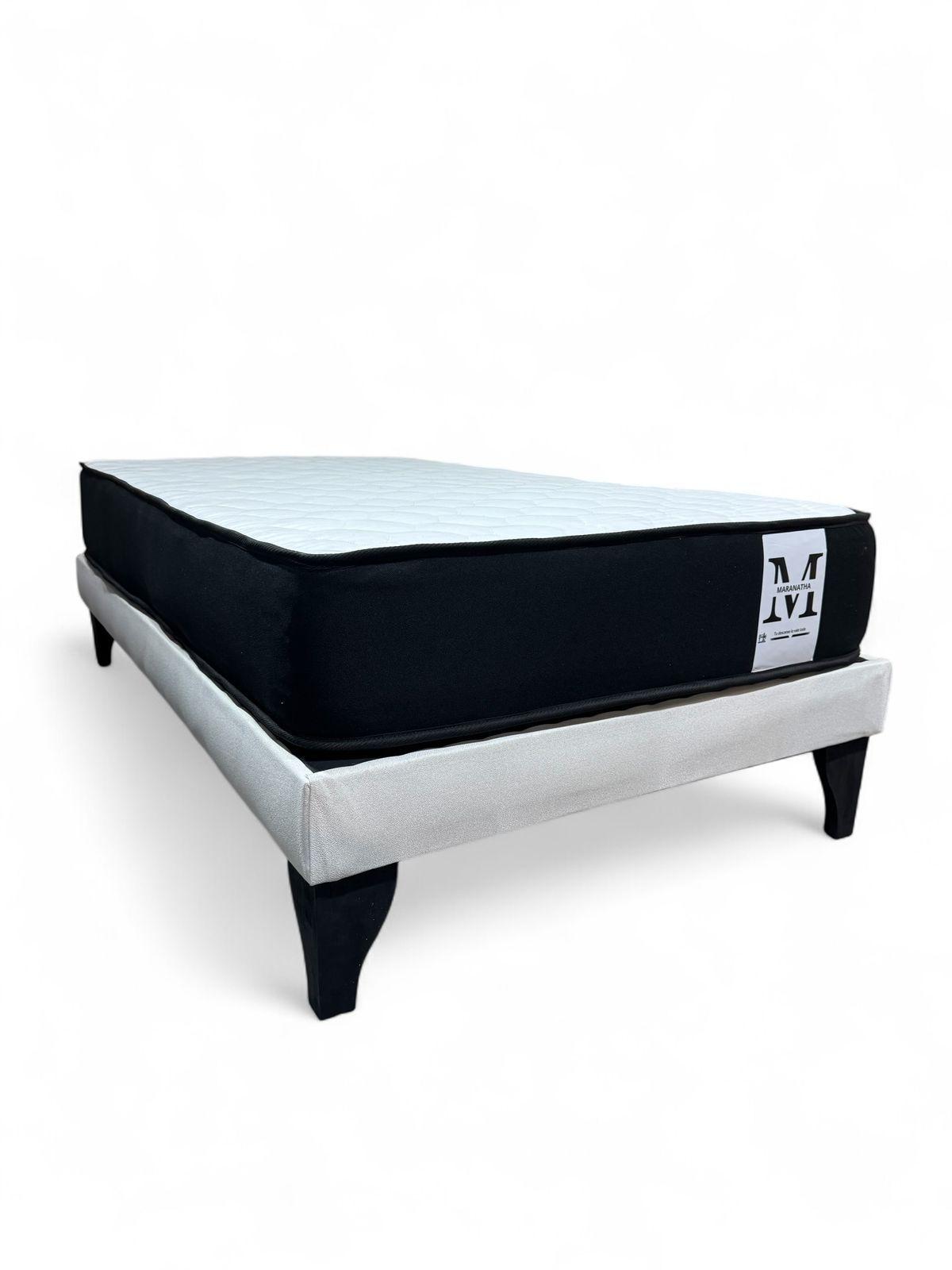 Base plaza y media europea 1.5 base + colchon beige-2