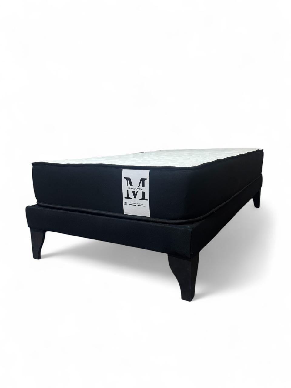Base plaza y media europea 1.5 base + colchon negro-2