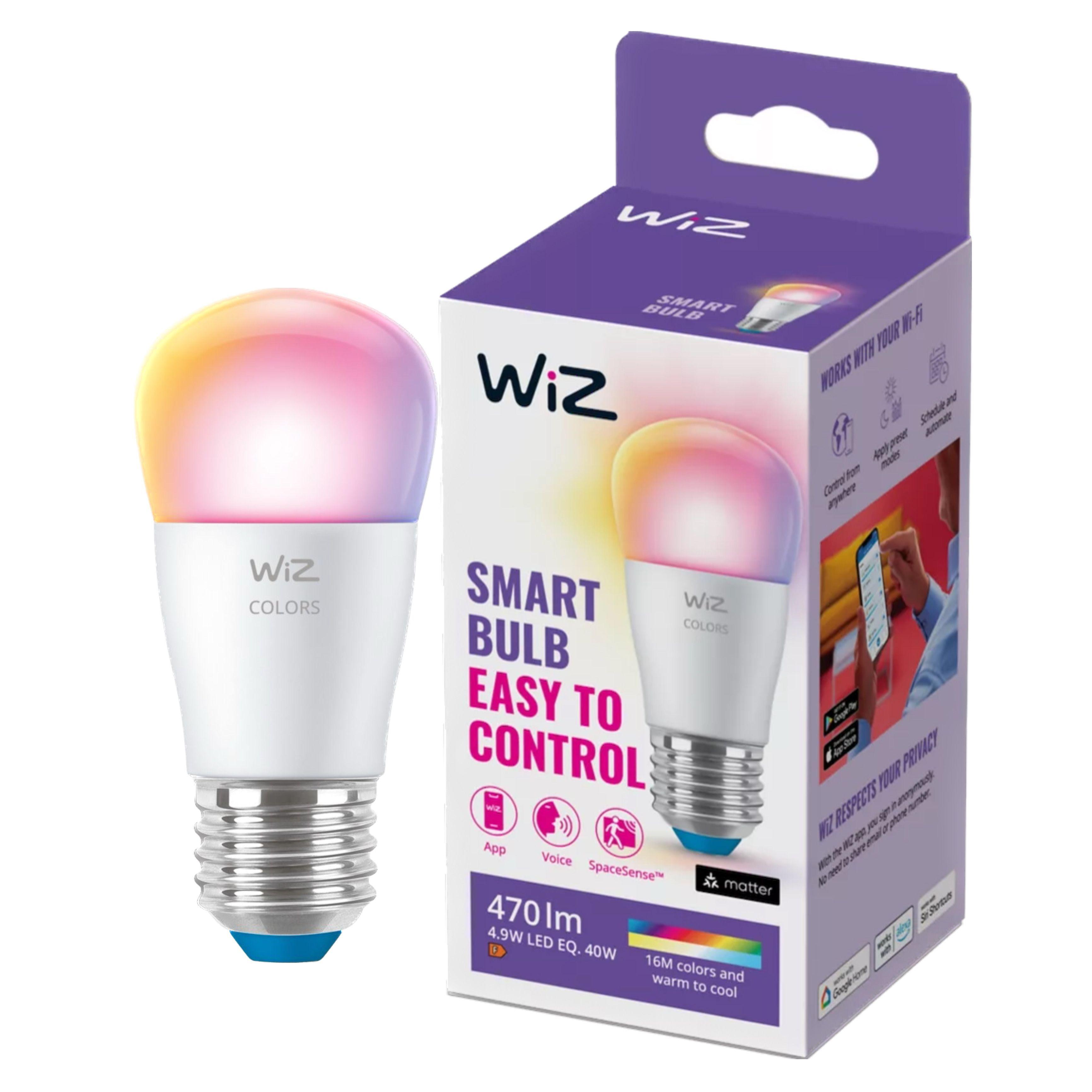 Ampolleta WiZ MultiColores P45 E27 Wi-fi Bt Matter Google Alexa-0