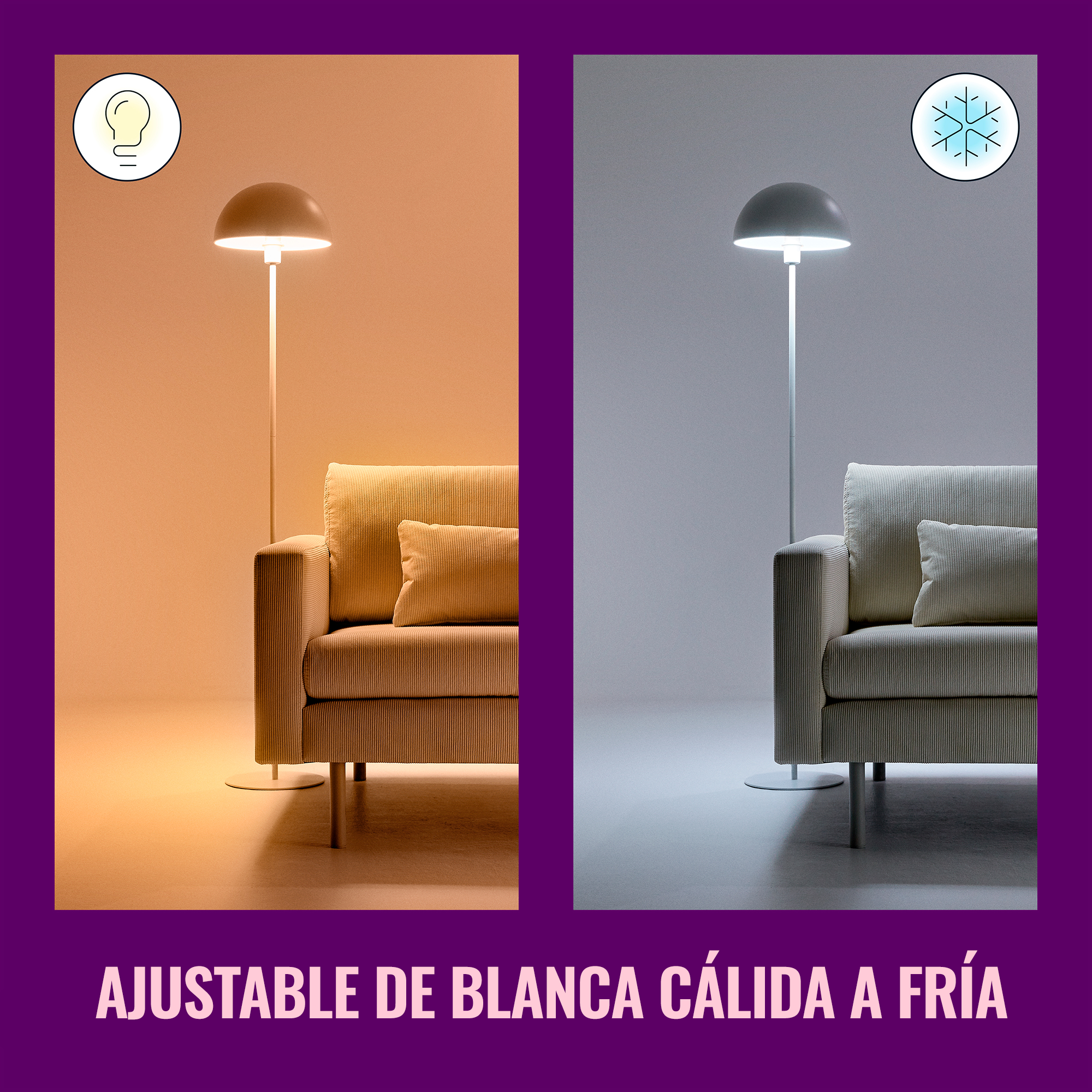Ampolleta WiZ MultiColores P45 E27 Wi-fi Bt Matter Google Alexa-4