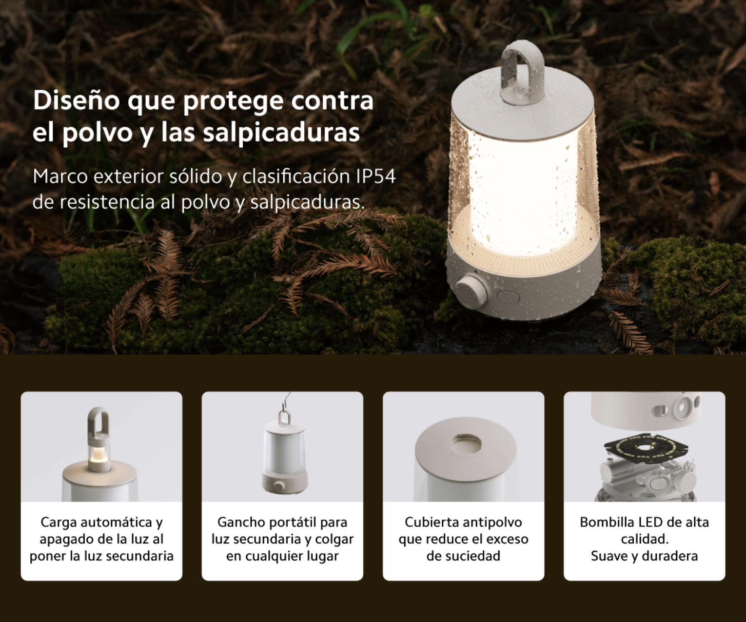 Lampara Emergencia Smart Led Xiaomi Power Bank Bluetooth-5