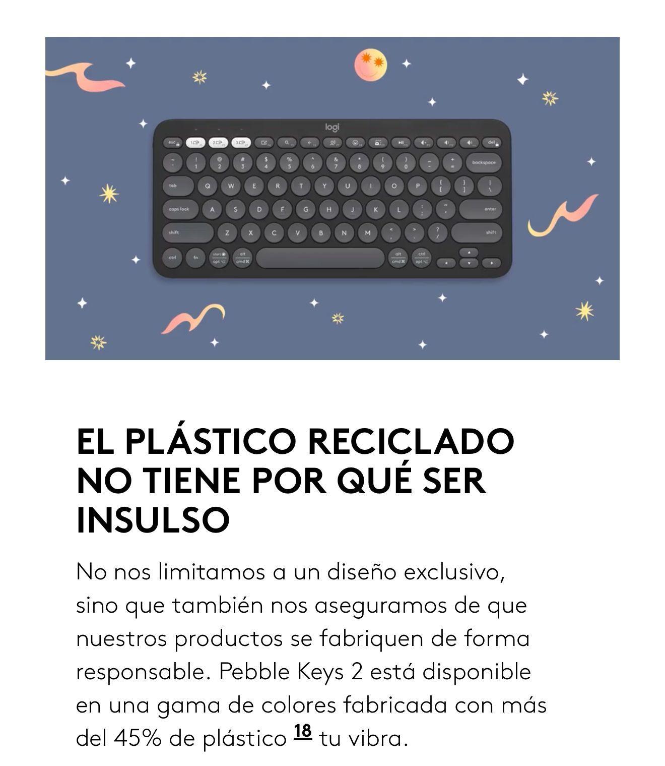 Teclado Inalámbrico Logitech Teclado K380S Negro Español CL Bluetooth-4