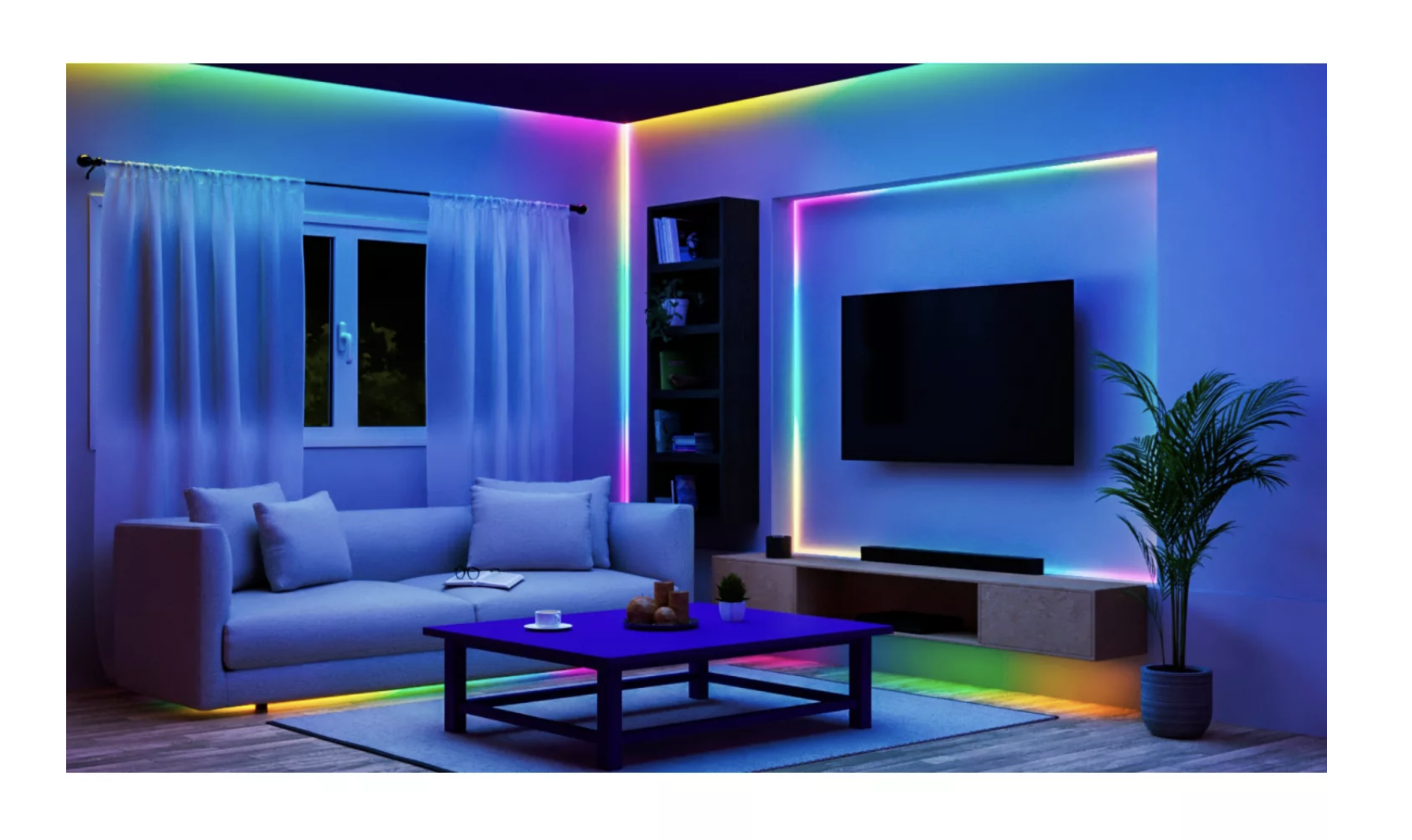 Tira Lightstrip Multicolores Gradient Tapo 10 metros Wi-Fi Alexa Homekit-4