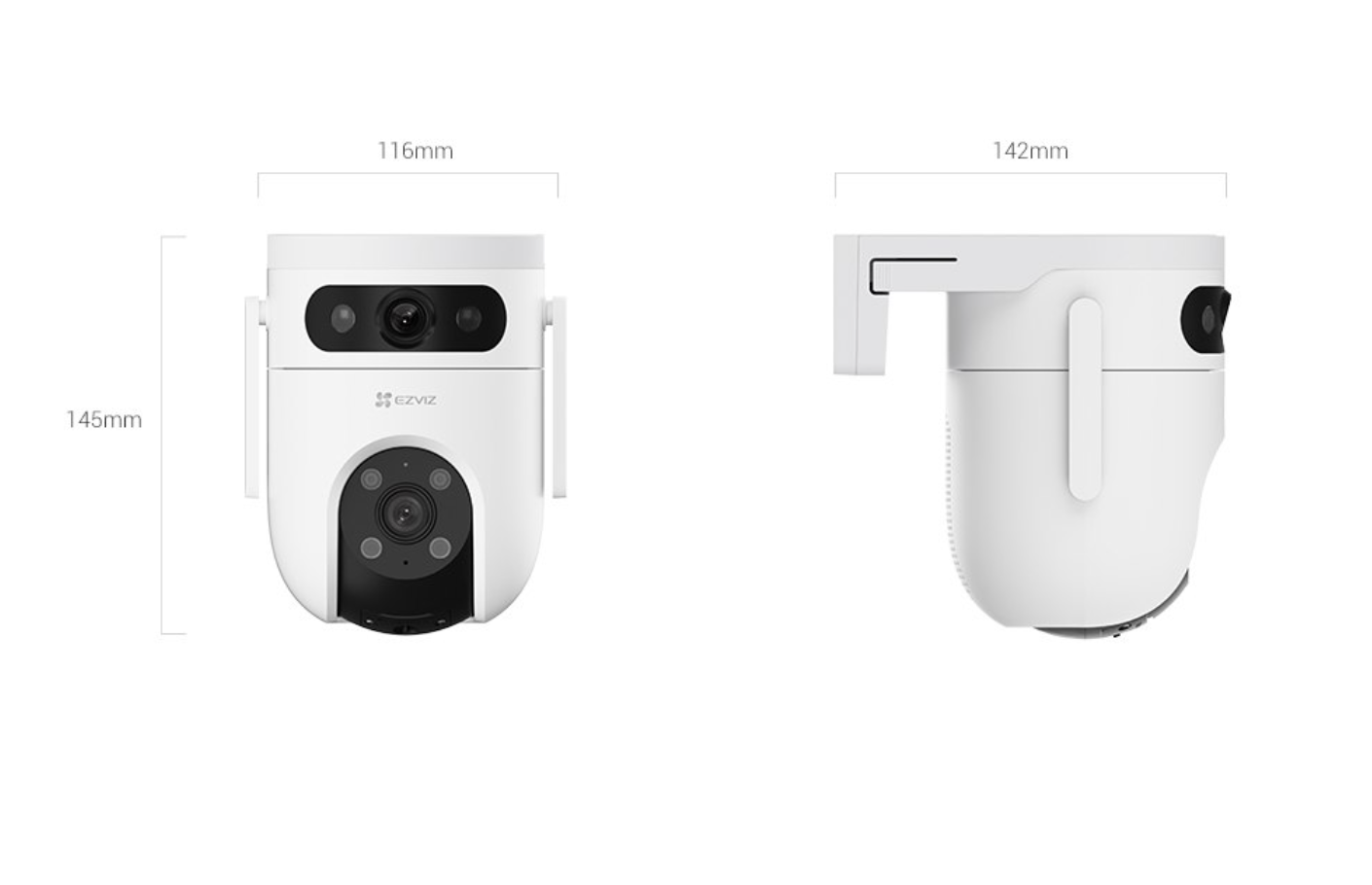 Cámara Dual Lente 3mp+3mp Outdoor Ezviz Cableada Wi-fi Alexa-6