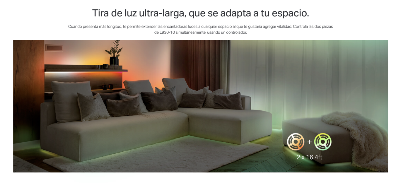 Tira Lightstrip Multicolores Gradient Tapo 5 metros Wi-Fi Alexa Homekit-6
