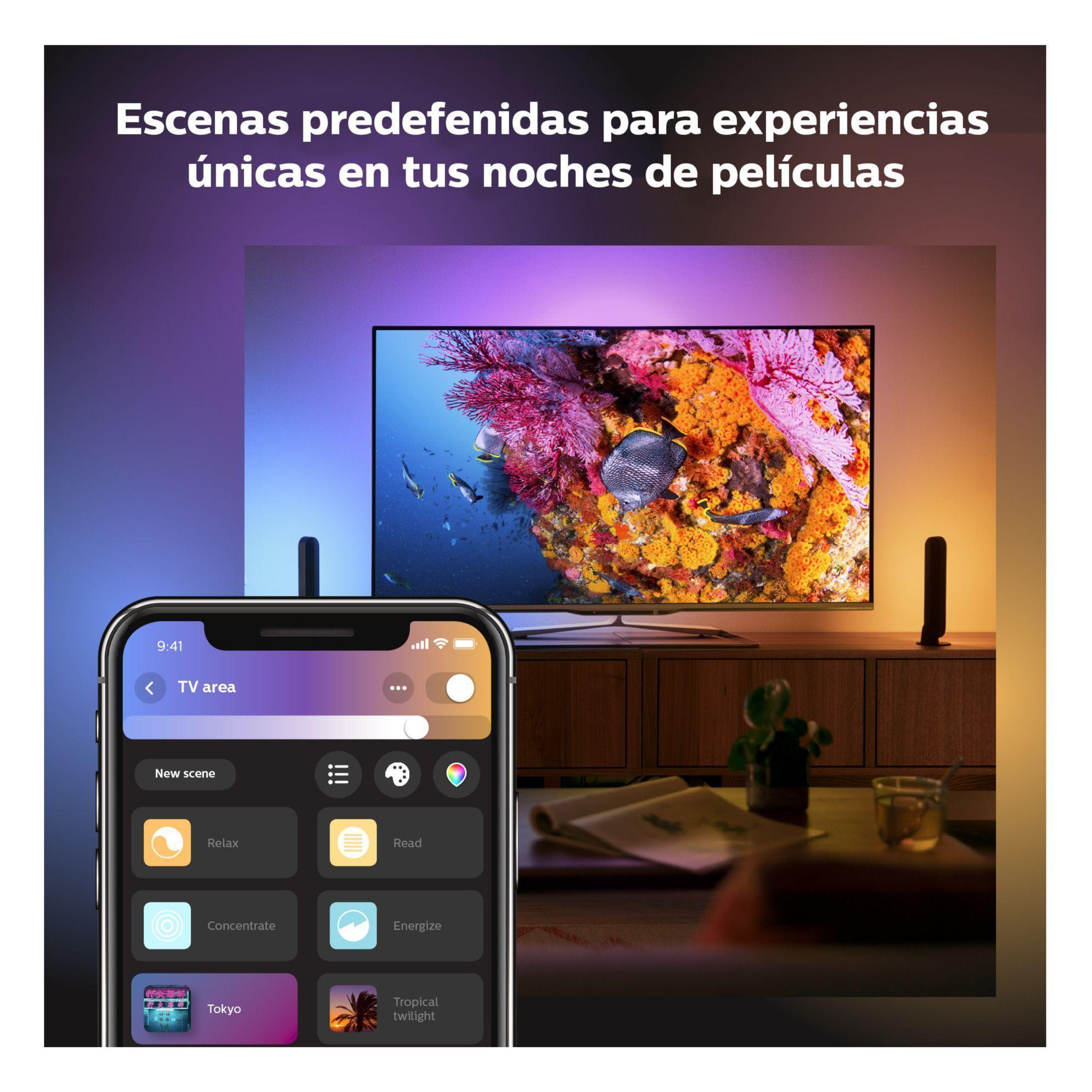 Philips Hue Play Barra V4 Single Adicional/ Extension Zigbee Bluetooth - Sin fuente-5