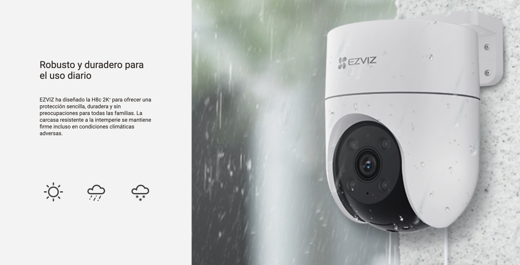 Cámara Ezviz Outdoor Giratoria 360° H8 Pro 2k Wi-fi Alexa-2