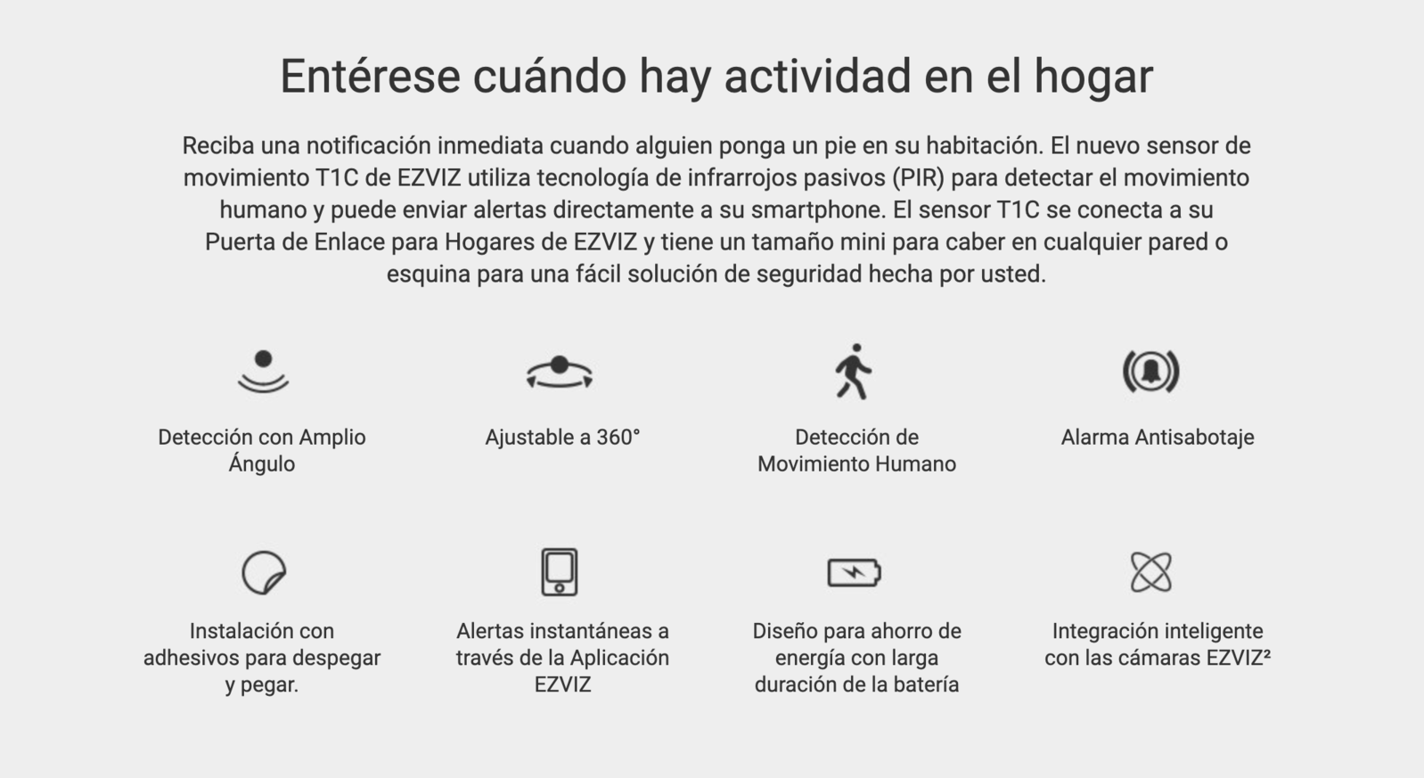 Sensor De Movimiento Magnetico PIR Ezviz Zigbee -sin Hub-2