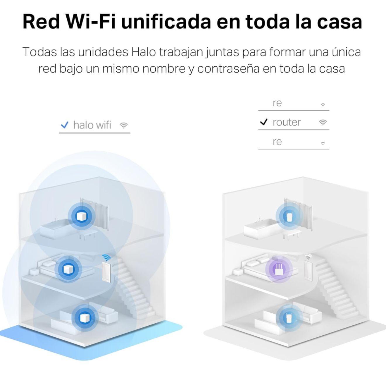 Set 3 Sistema Wi-fi 6 Mesh Mercusys Tp-link Halo H80x Ax3000-2