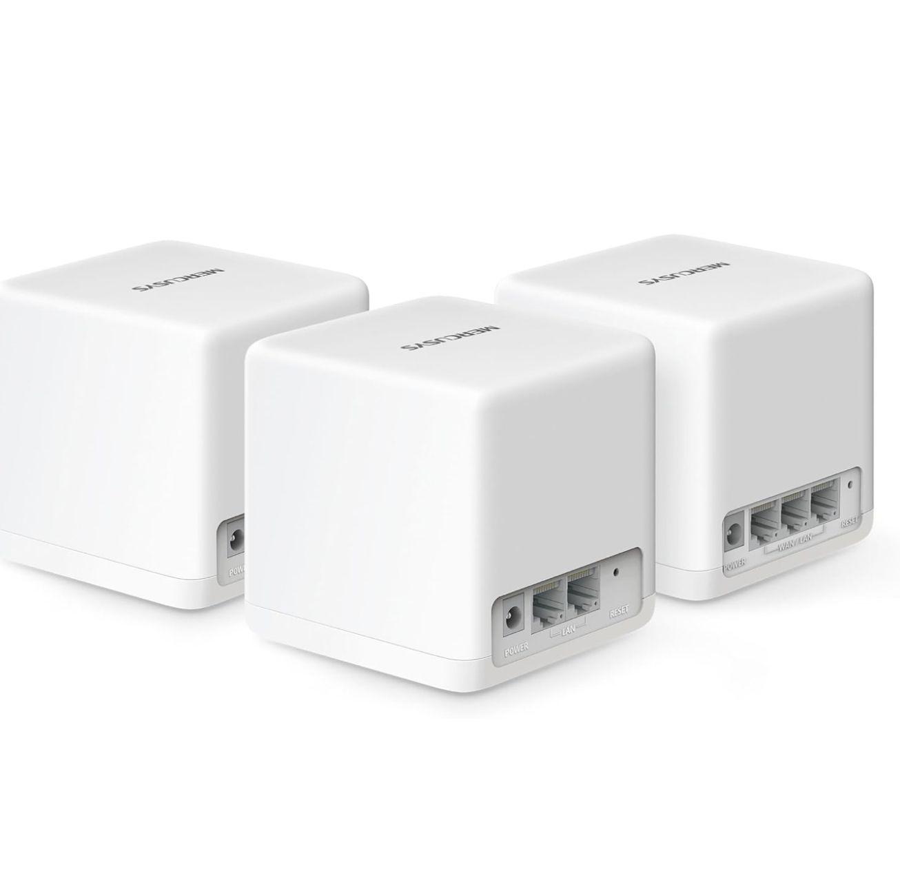 Set 3 Sistema Wi-fi 6 Mesh Mercusys Tp-link Halo H80x Ax3000-4