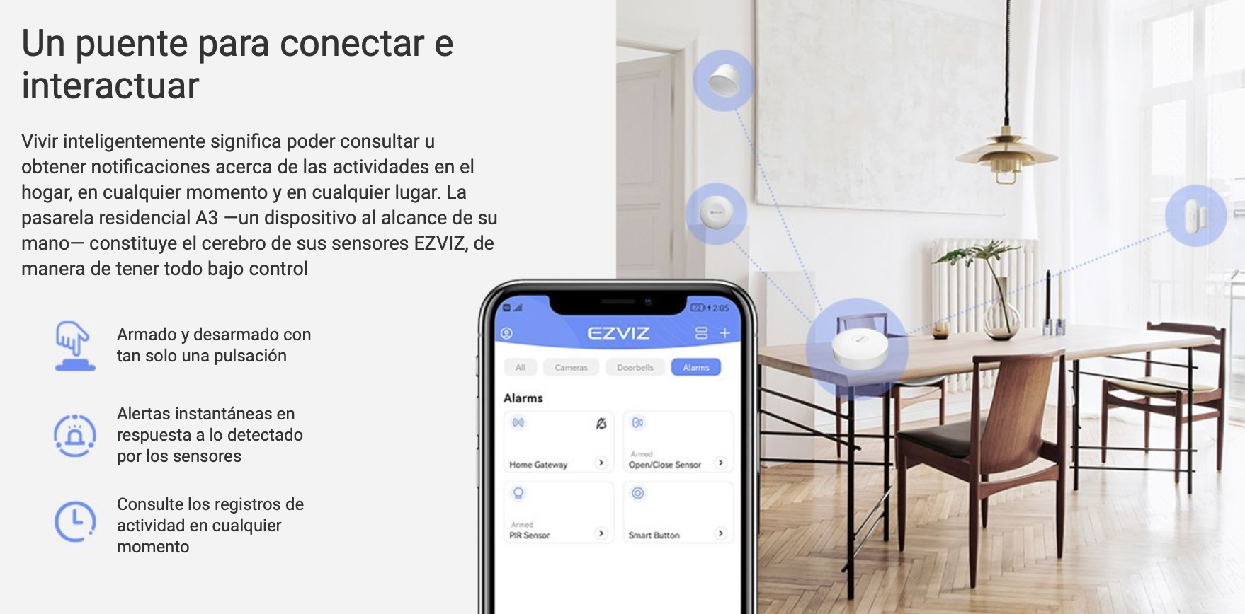 Home Gateway Hub Ezviz Controlador Wifi & Zigbee Googe Alexa-4