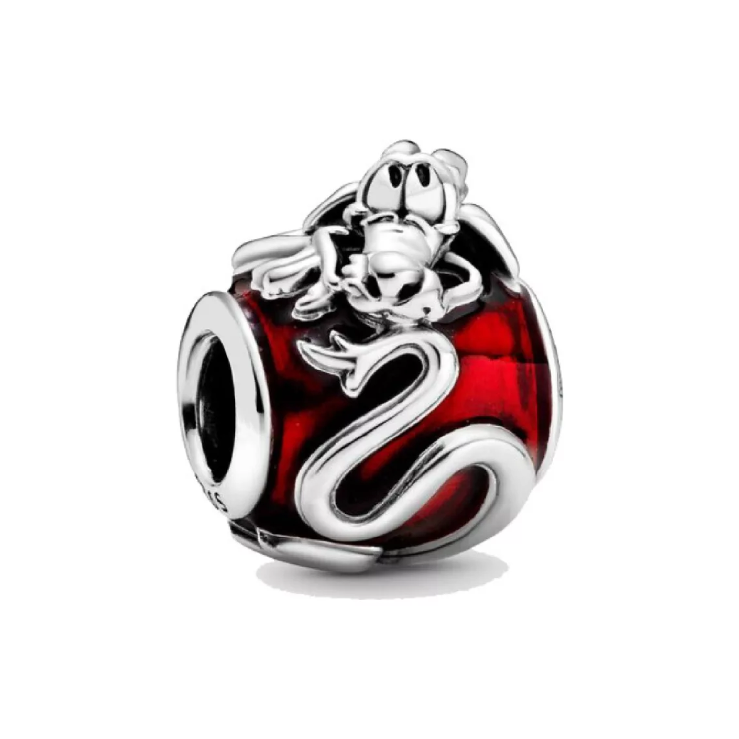 Charm de Plata Mushu Mulán Disney-0