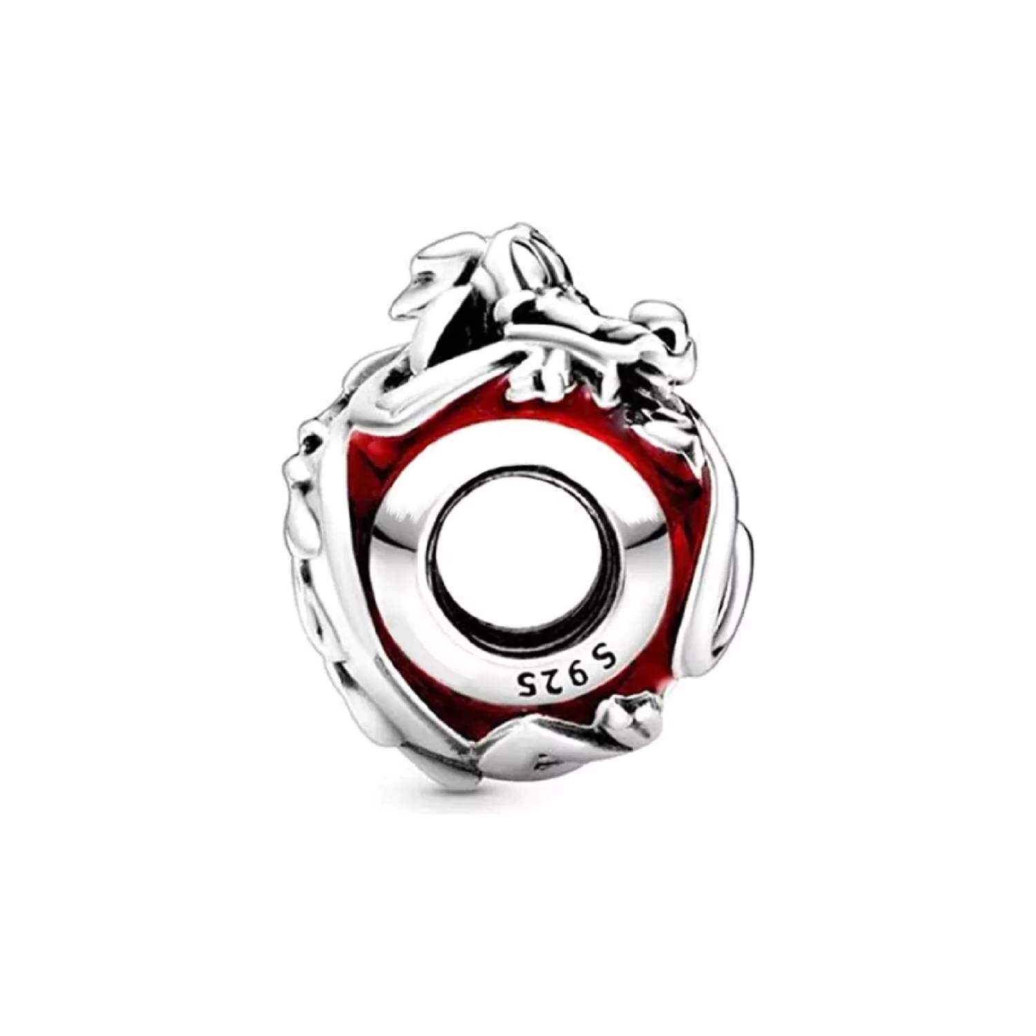 Charm de Plata Mushu Mulán Disney-1