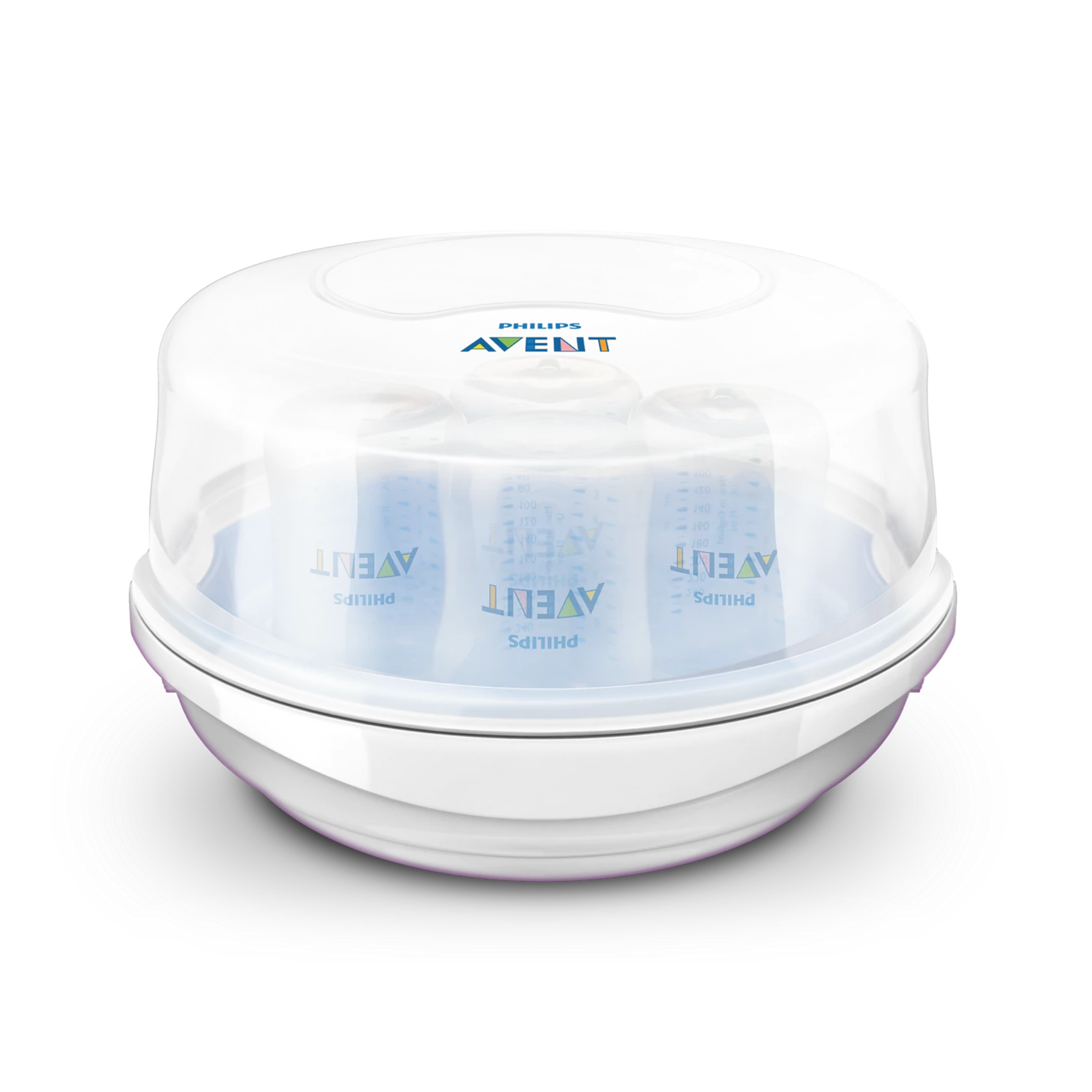 Set Esterilizador a vapor para microondas + 3 Mamaderas Pink-Blue-2