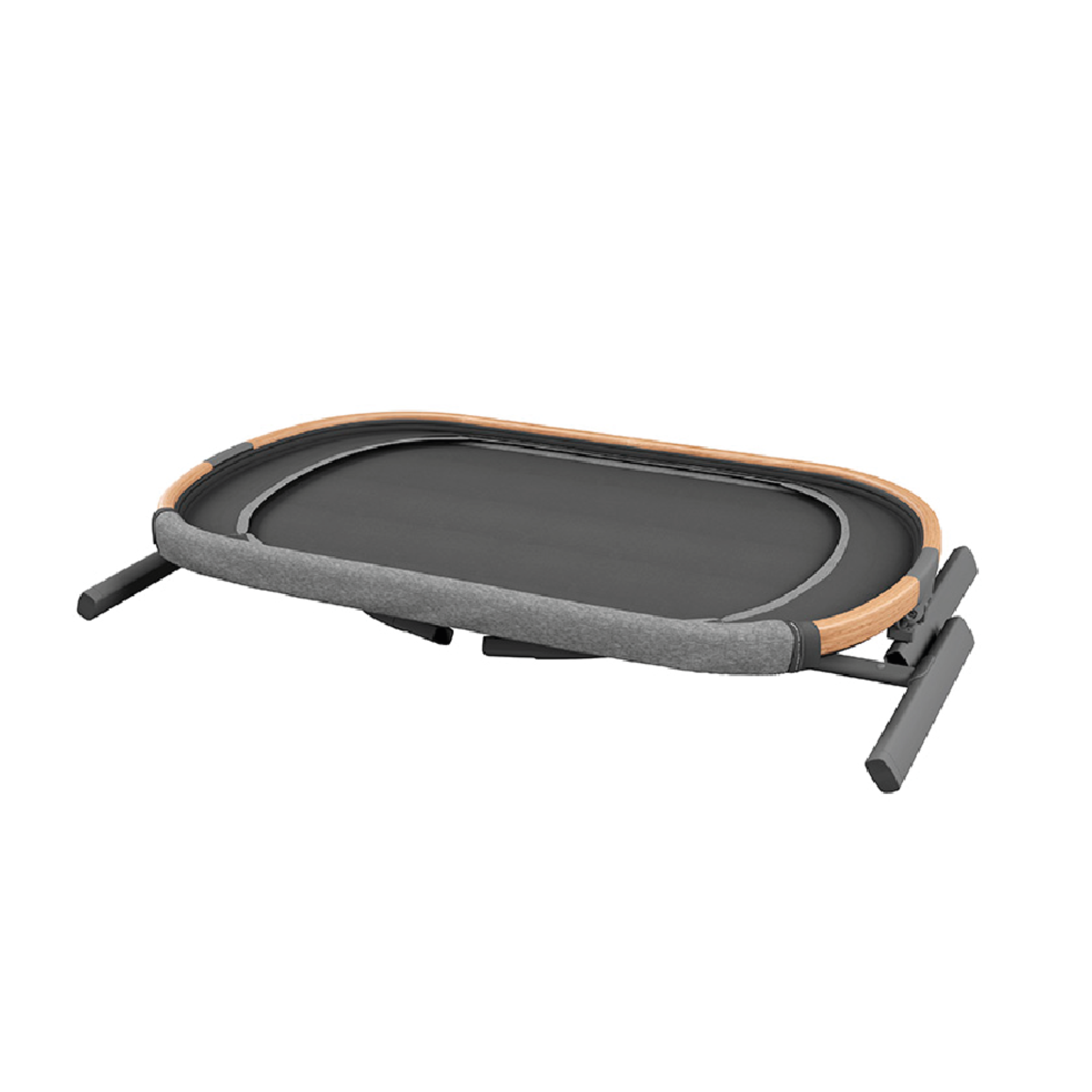 Cuna Colecho Lora Essential Grey -Cojin y Manta Proteccion-2