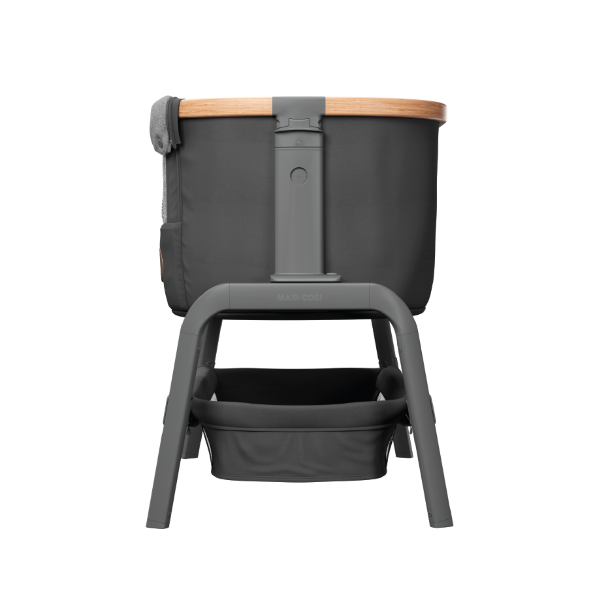 Cuna Colecho Lora Essential Grey -Cojin y Manta Proteccion-3