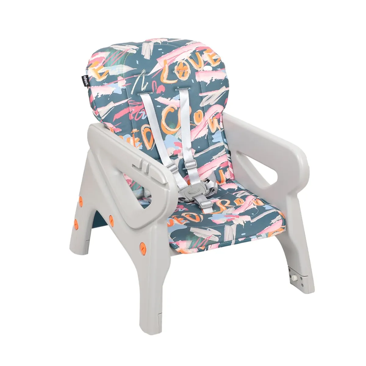 Silla Comer Alta Sit-Up Plus Naranja/Azul-4