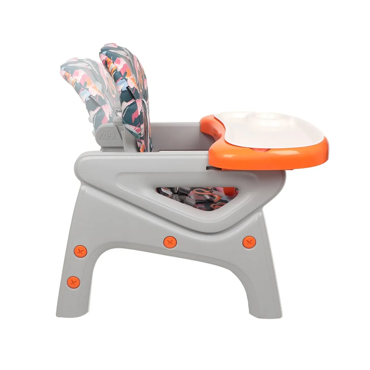 Silla Comer Alta Sit-Up Plus Naranja/Azul-5