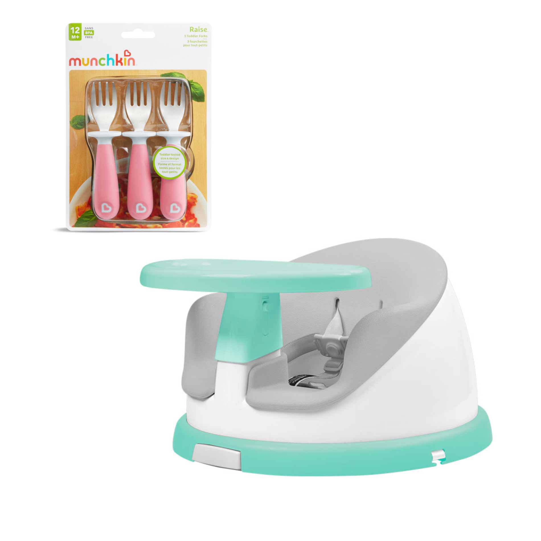 SILLA DE COMER PORTÁTIL  GIRATORIA I-TWIST MÁS SET 3 TENEDORES-0