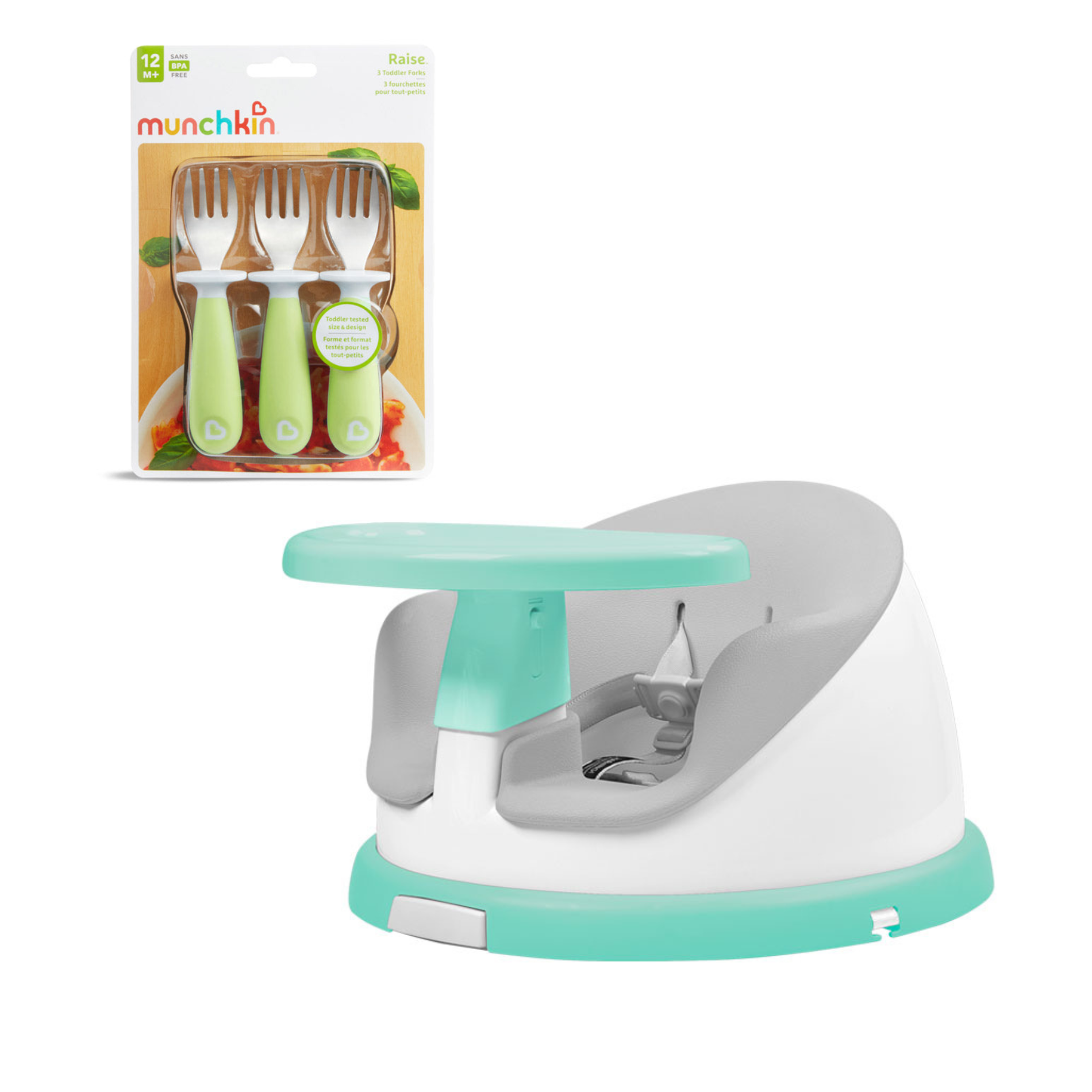 SILLA DE COMER PORTÁTIL  GIRATORIA I-TWIST MÁS SET 3 TENEDORES-0
