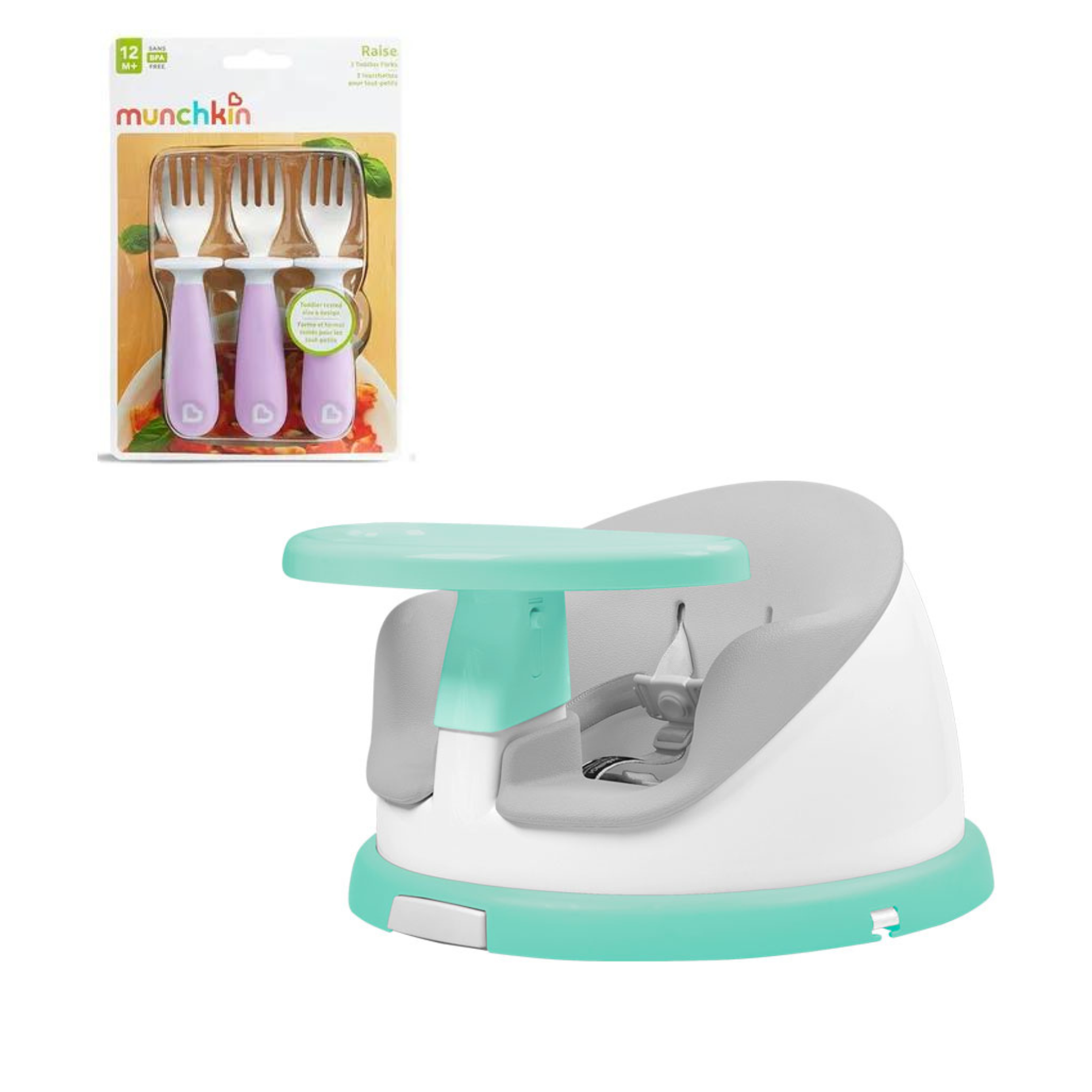 SILLA DE COMER PORTÁTIL  GIRATORIA I-TWIST MÁS SET 3 TENEDORES-0