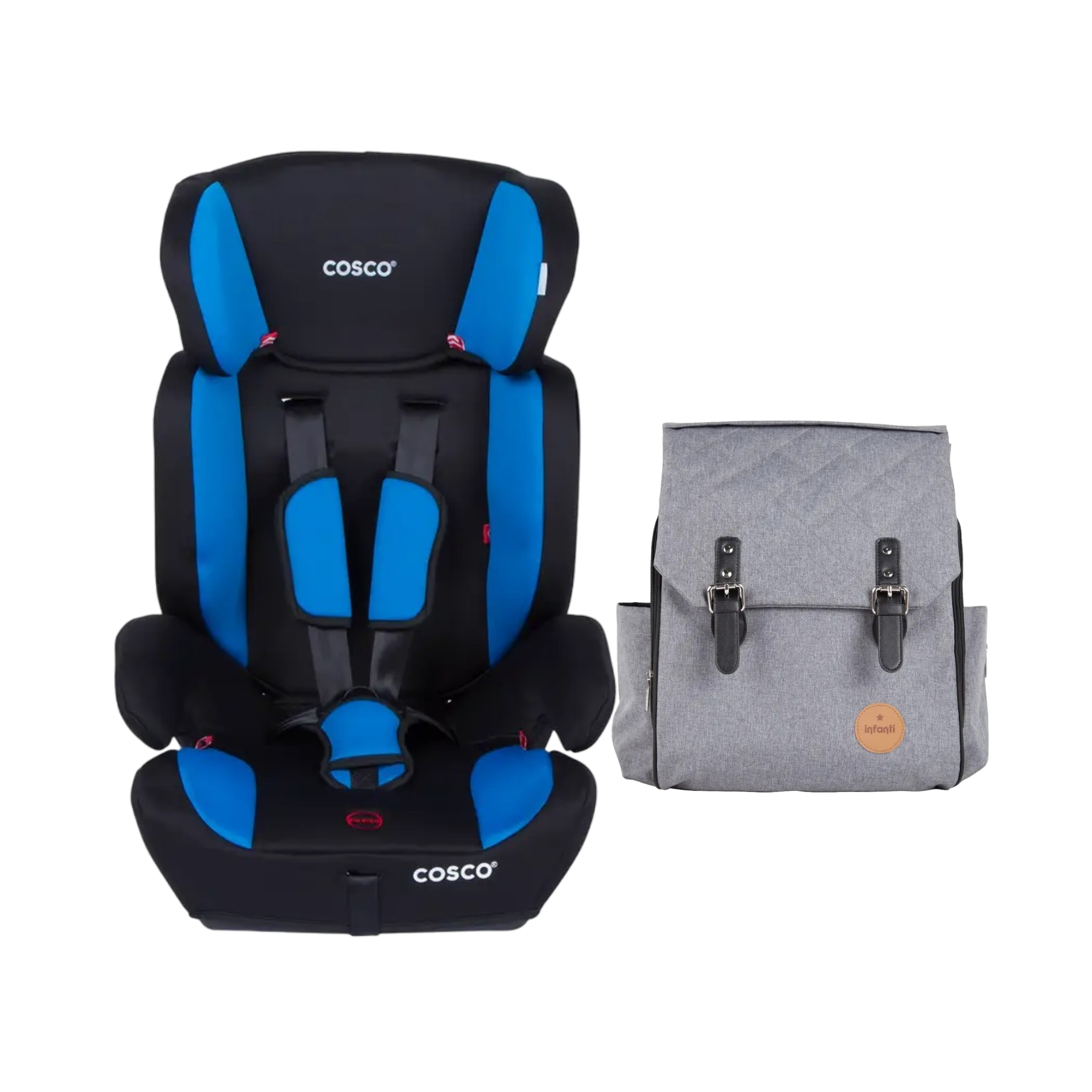 SILLA AUTO BUTACA HANGAR + Mochila ASPEN GRIS-0