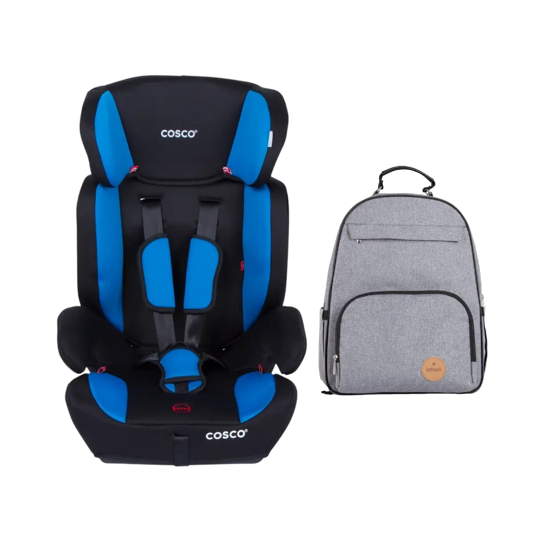 SILLA AUTO BUTACA HANGAR + Mochila ASPEN GRIS-0